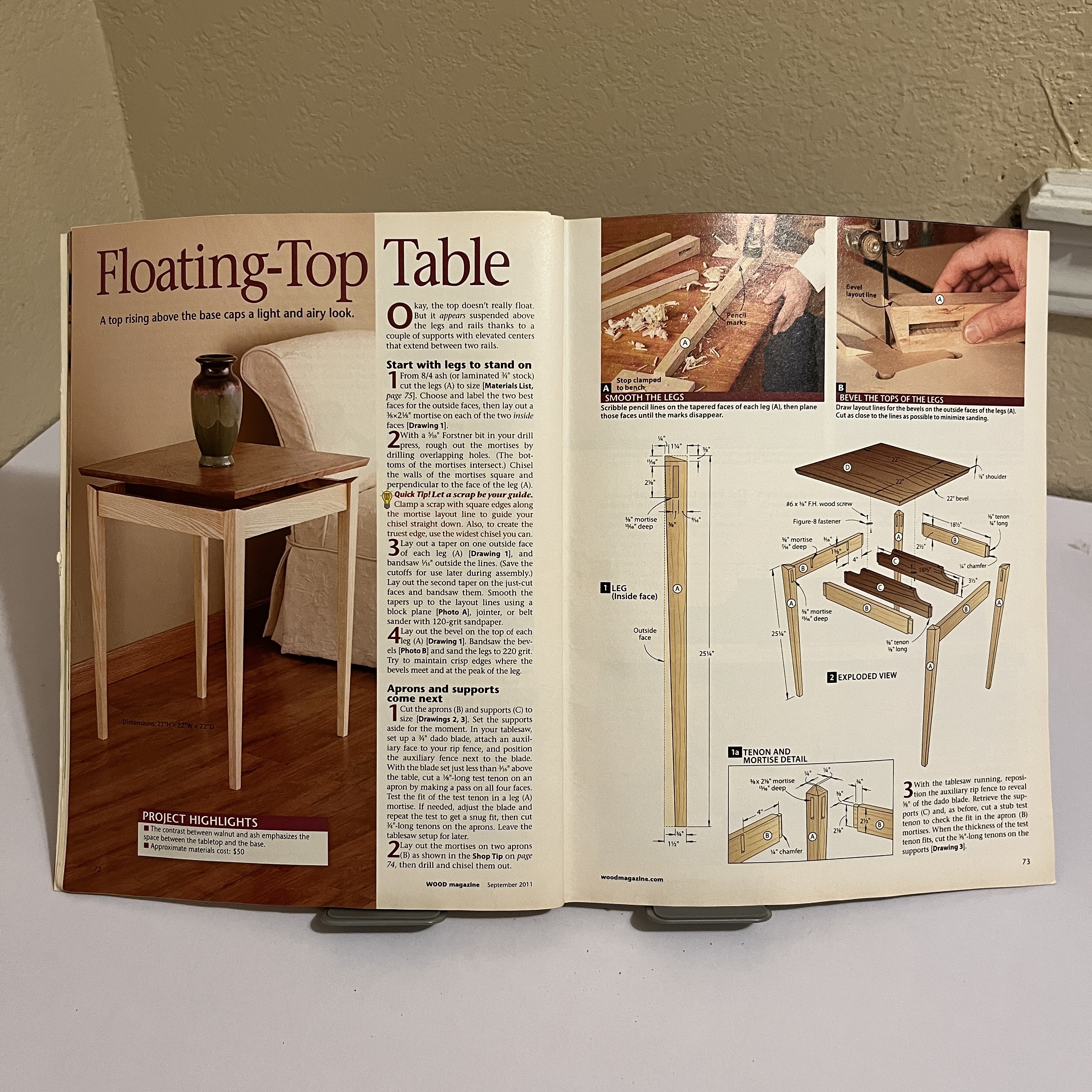 WOOD Magazine Sept 2011 Breeze-to-Build Bookcase — image 4