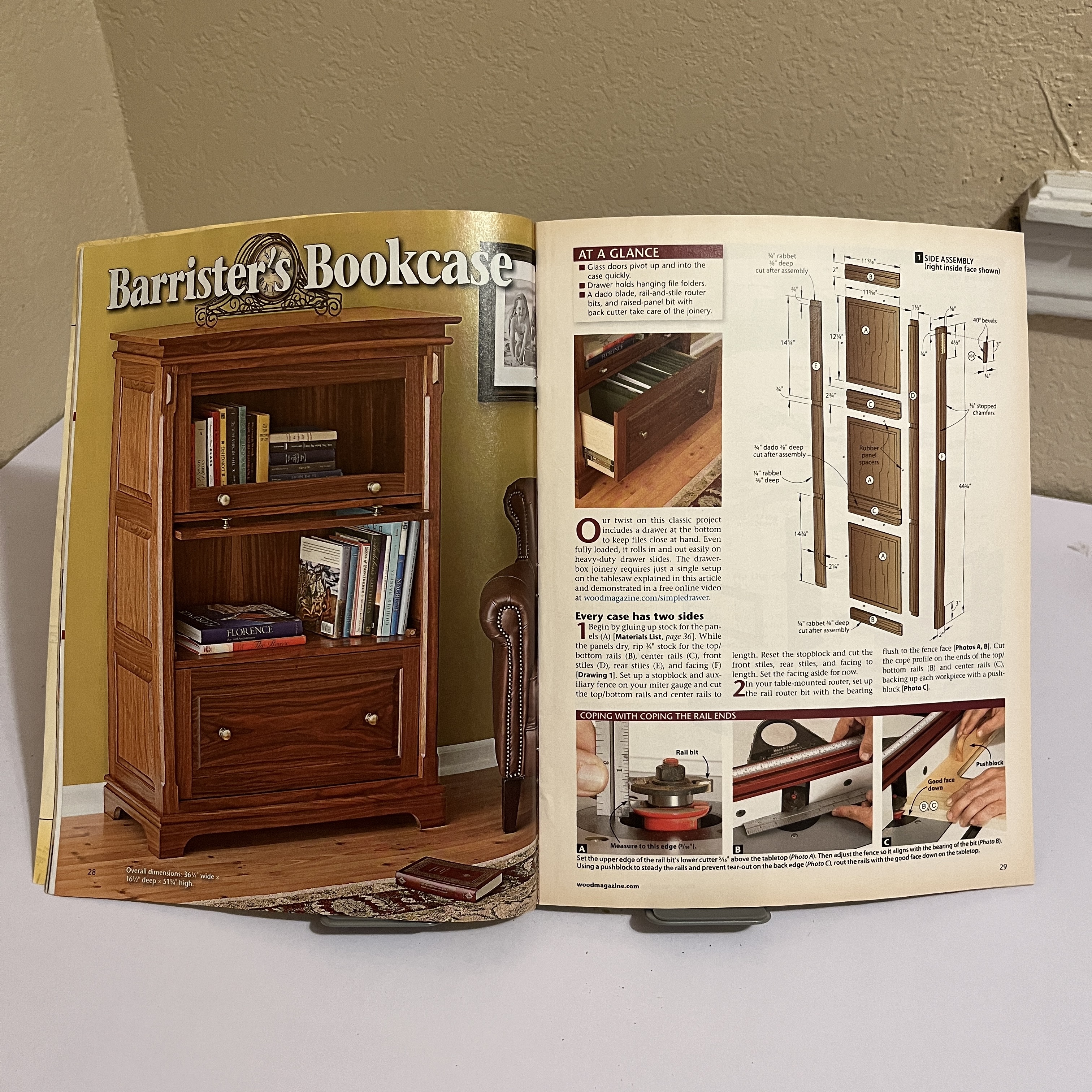 WOOD Magazine, Barrister's Bookcase, Issue 195, 2009 — image 2