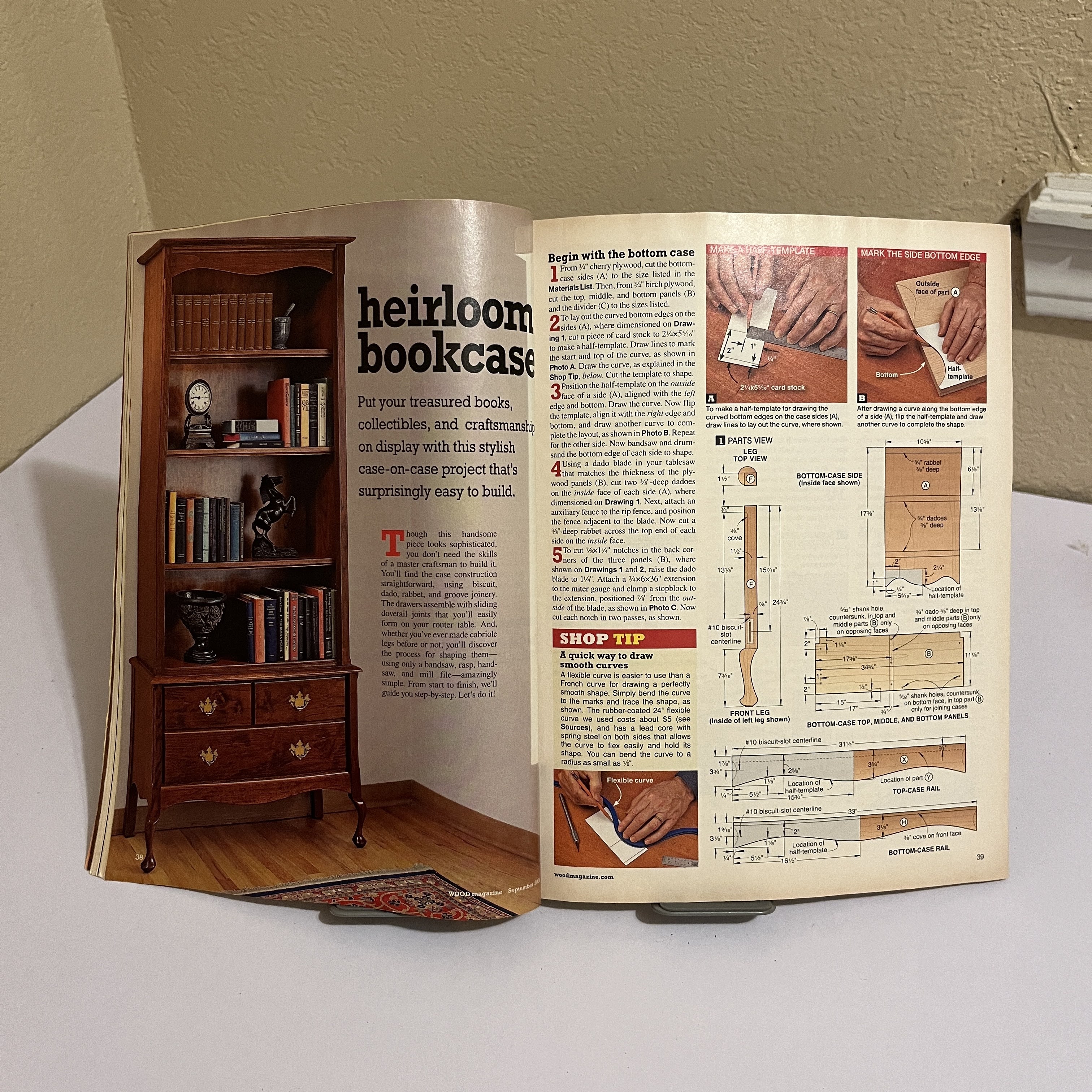 WOOD Magazine, Sept 2006, Build a Bookcase No. 171 — image 2