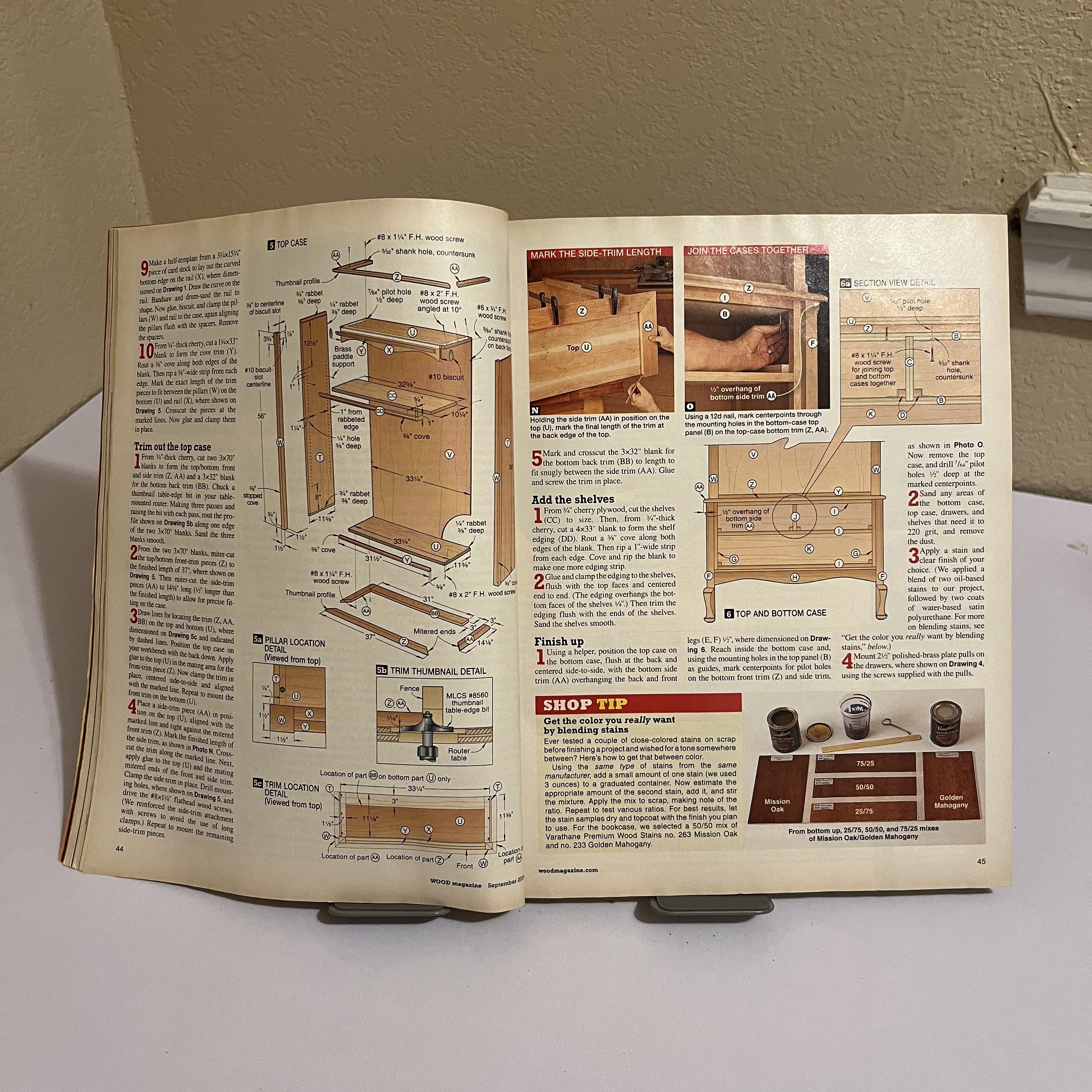 WOOD Magazine, Sept 2006, Build a Bookcase No. 171 — image 4