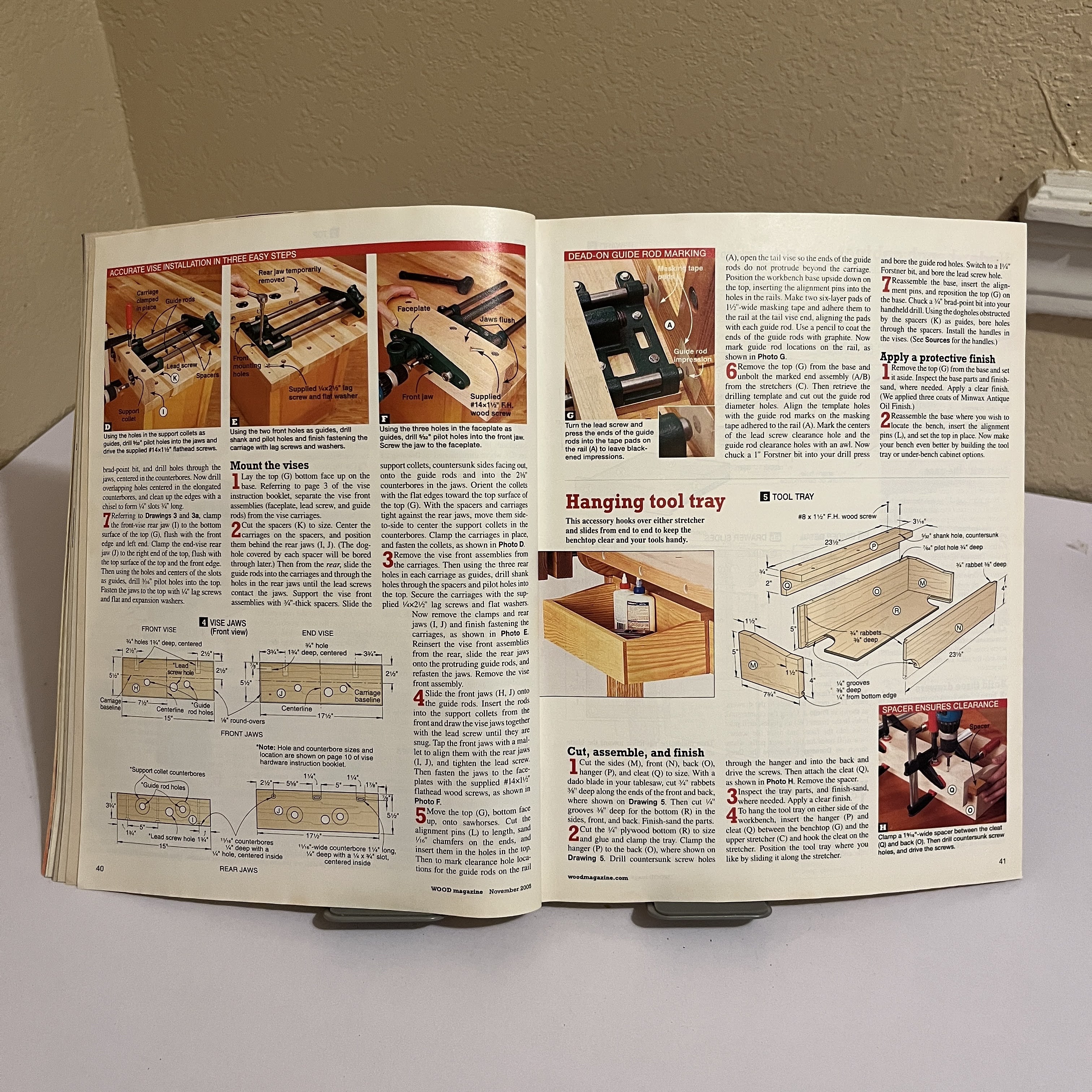 WOOD Magazine Nov 2005 - Rock-Solid Workbench Plans — image 3