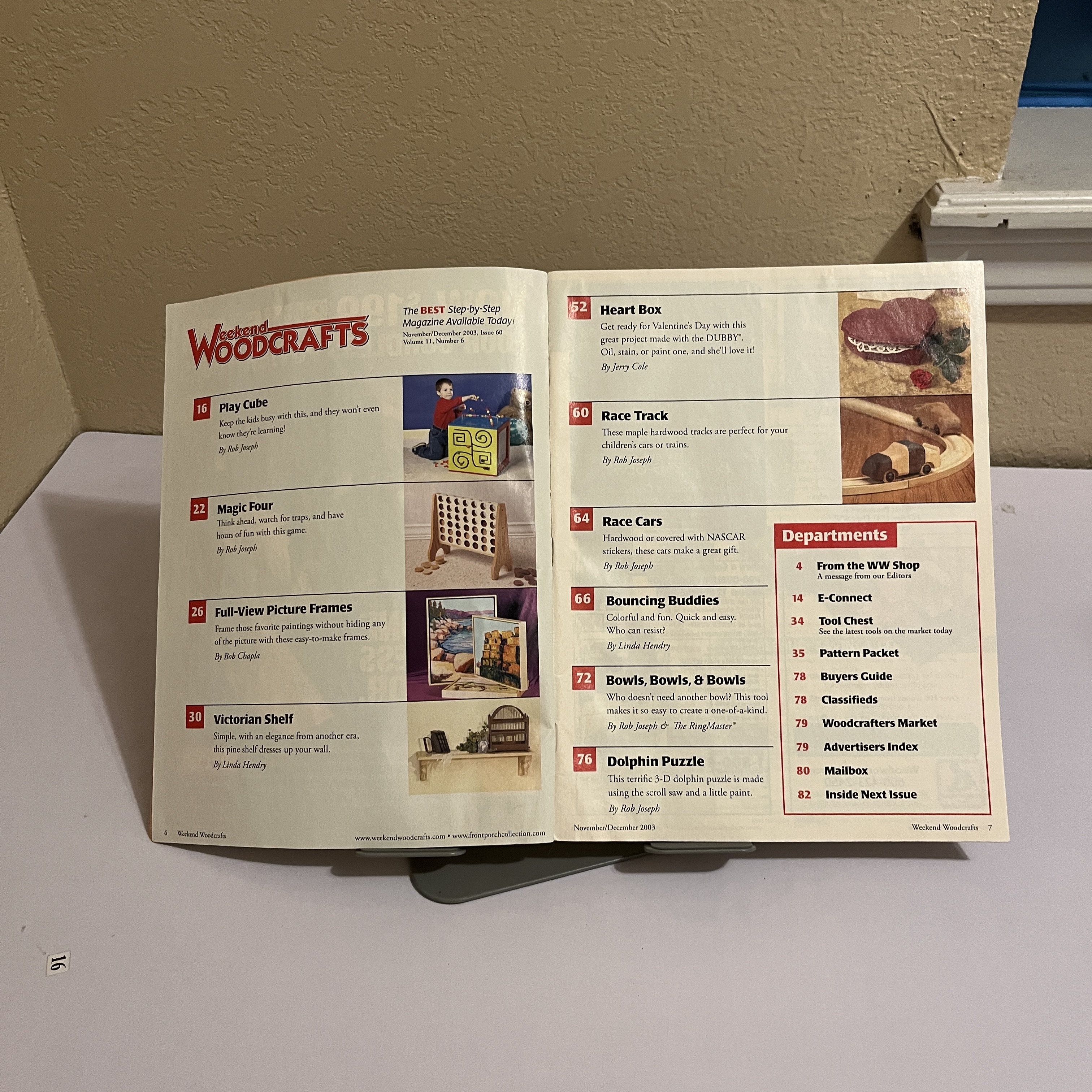 Weekend Woodcrafts Magazine Wooden Toys Cover Dec 2003 #60 — image 2