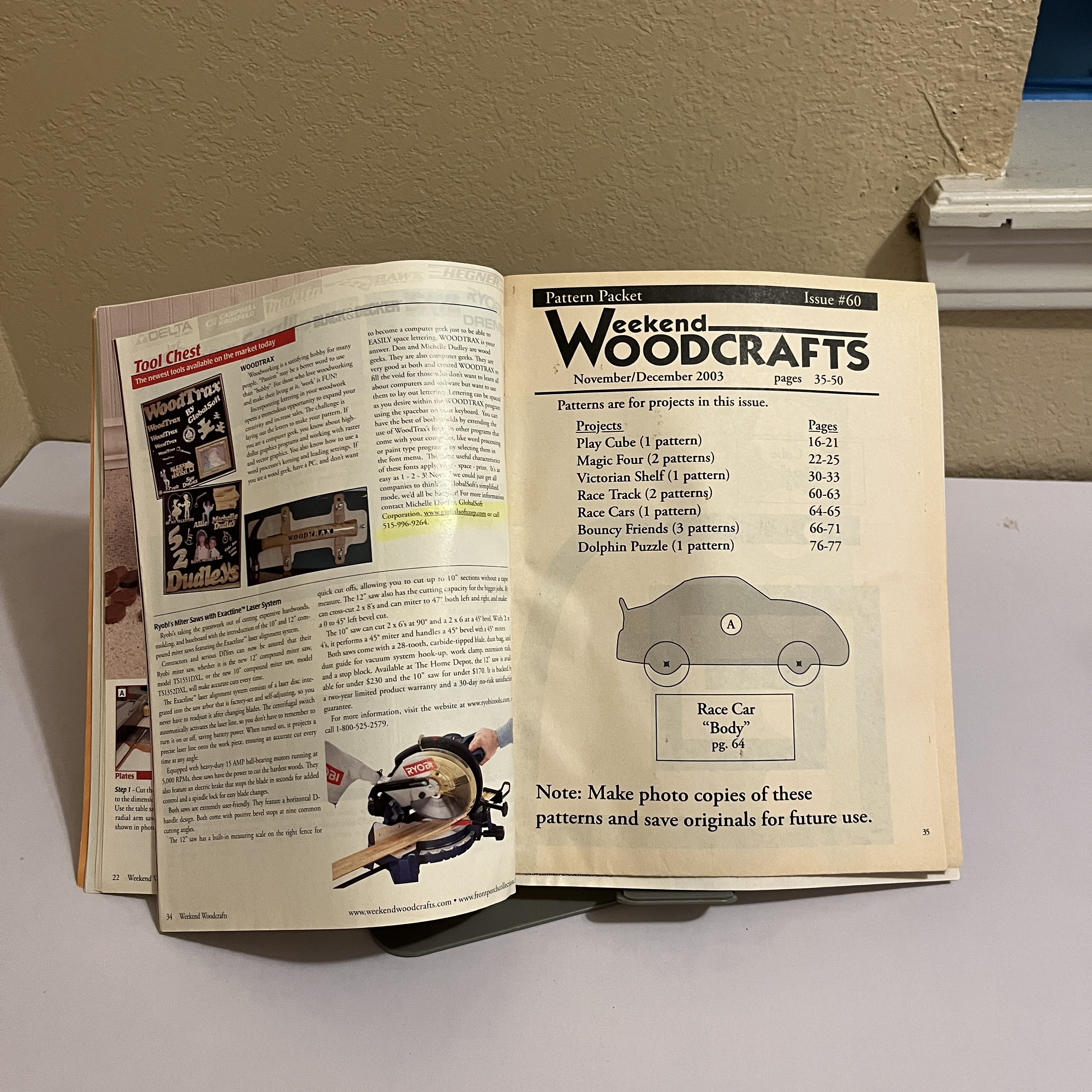 Weekend Woodcrafts Magazine Wooden Toys Cover Dec 2003 #60 — image 4