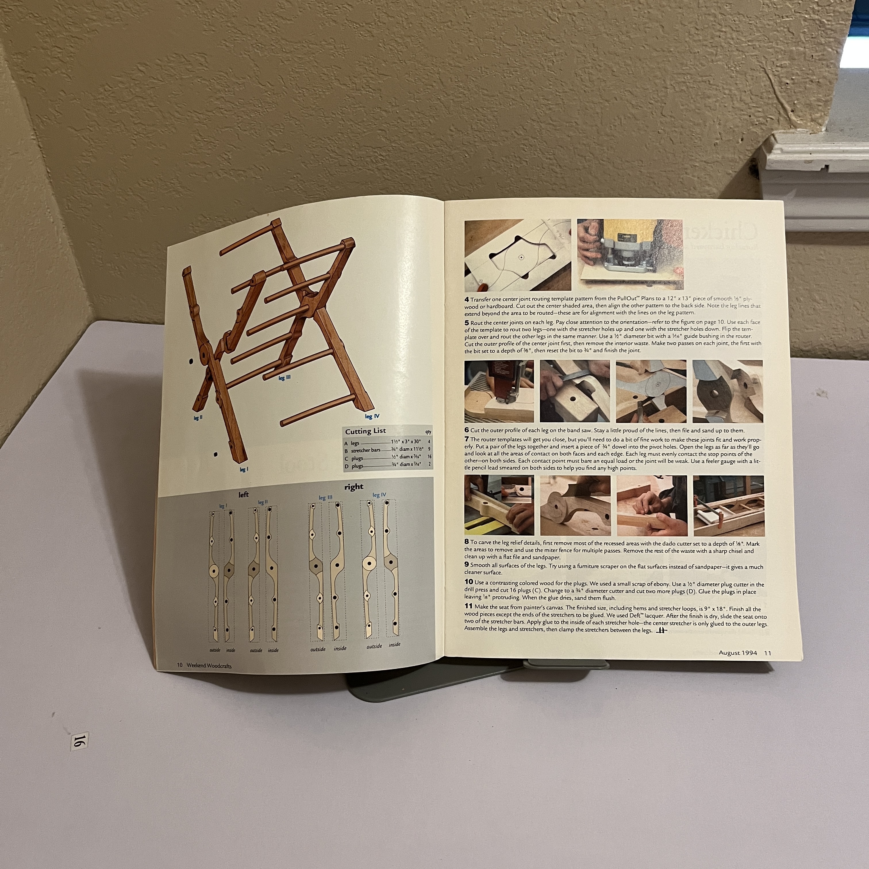 Weekend Woodcrafts Magazine, Aug 1994, Woodworking Plans — image 2