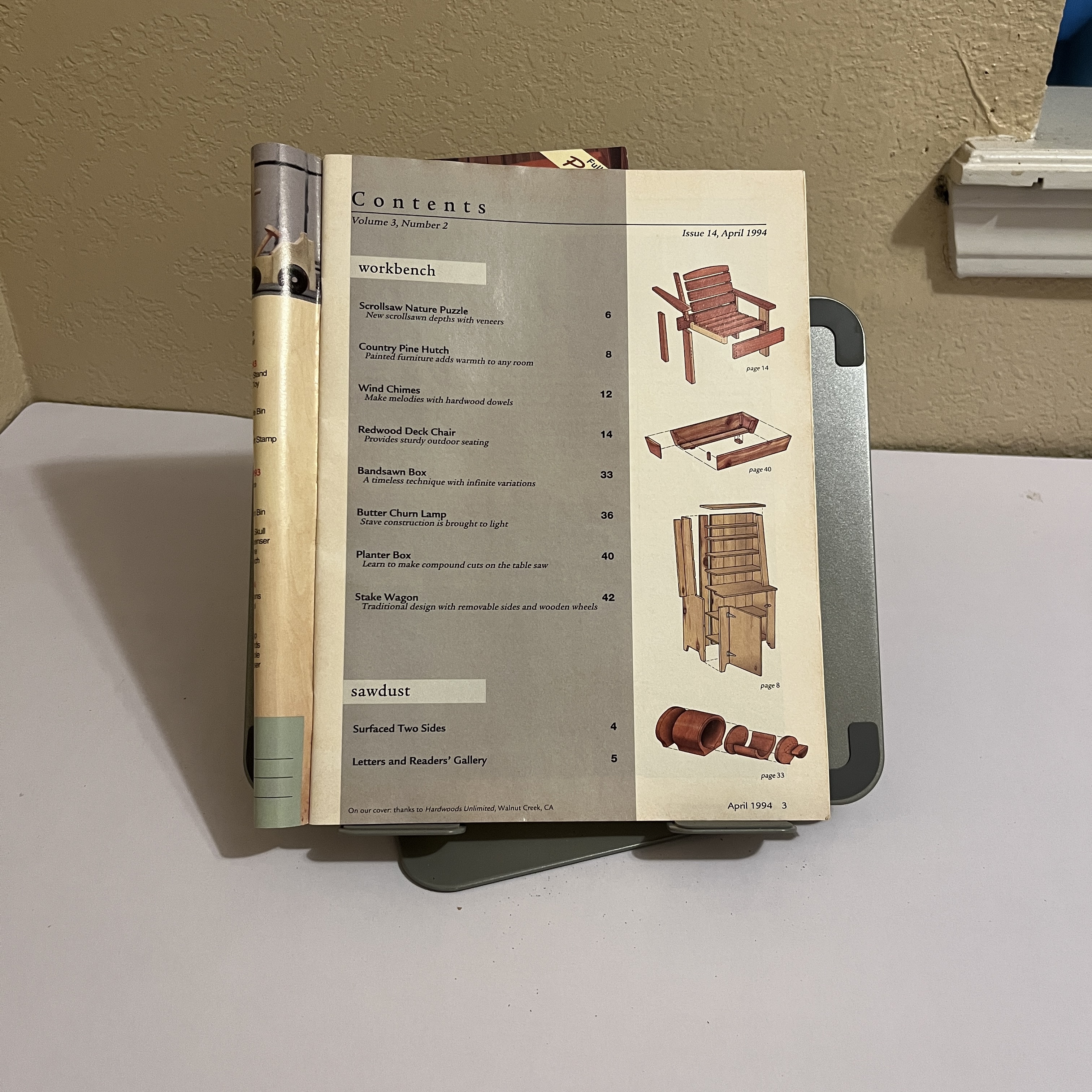 Weekend Woodcrafts Mag, Woodworking Projects, April 1994 — image 2