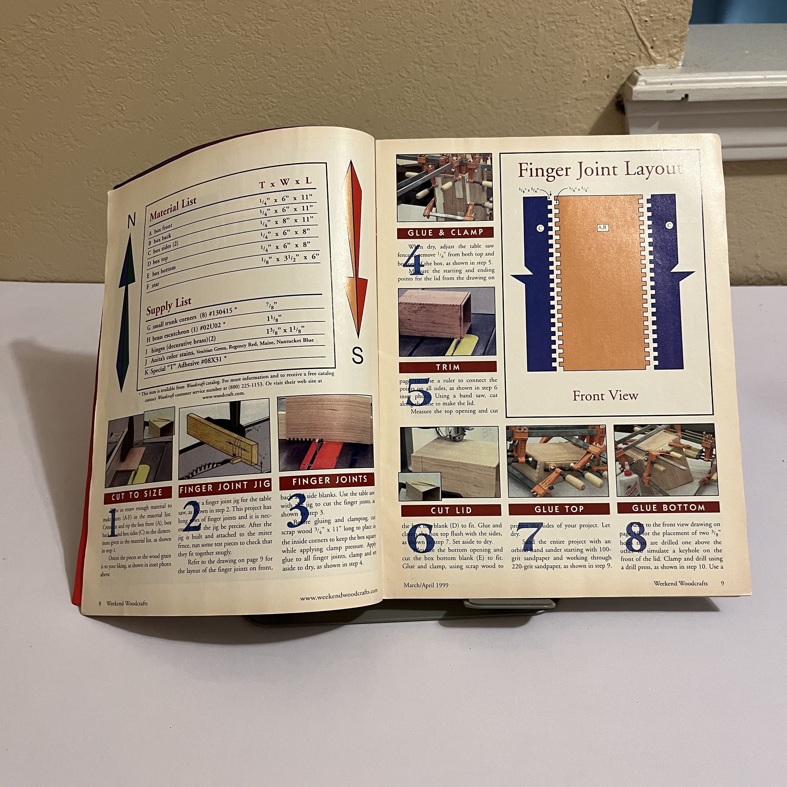 Weekend Woodcrafts Magazine, Woodworking Projects, Apr 1999 — image 2