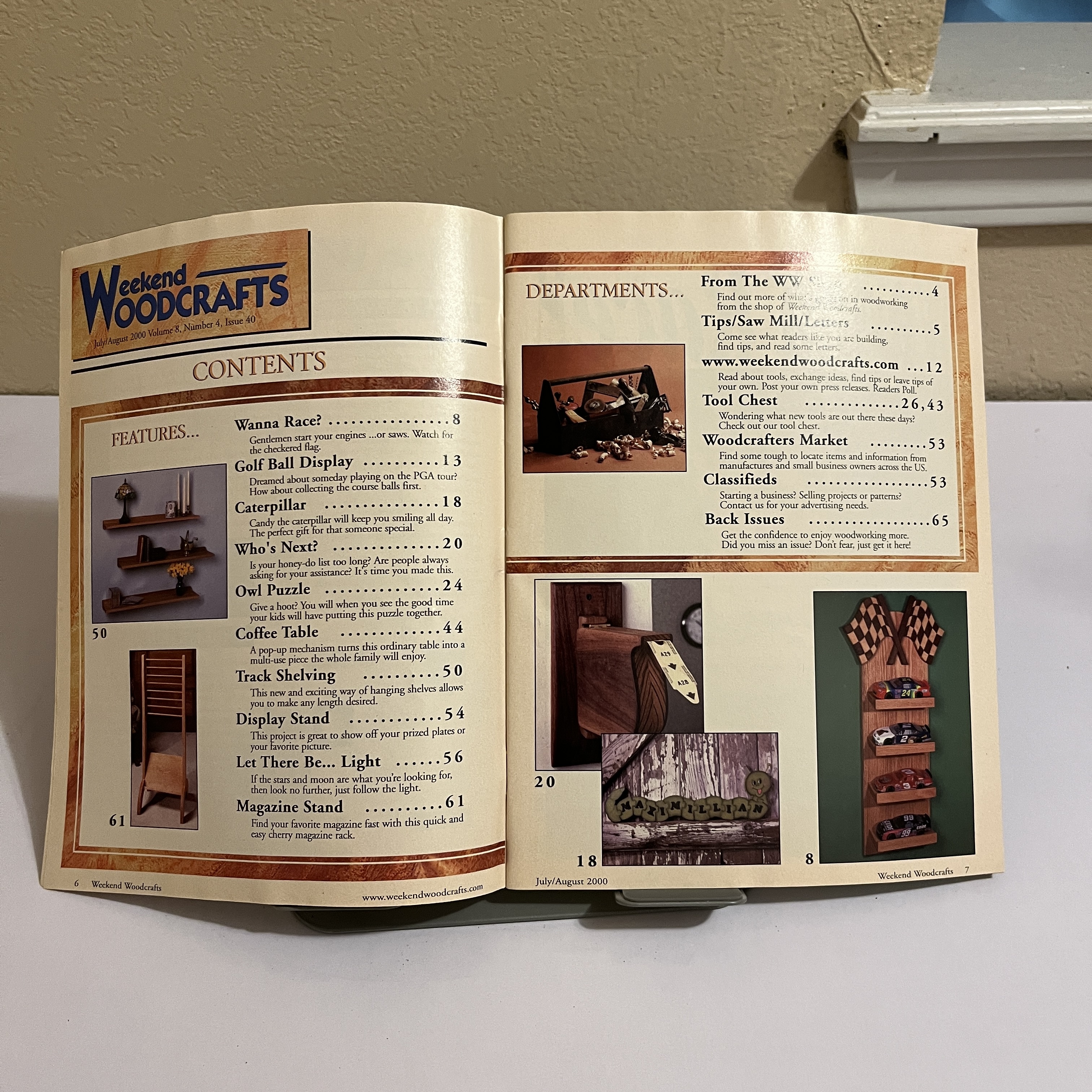 Weekend Woodcrafts Magazine, Woodworking Projects, Aug 2000 — image 2