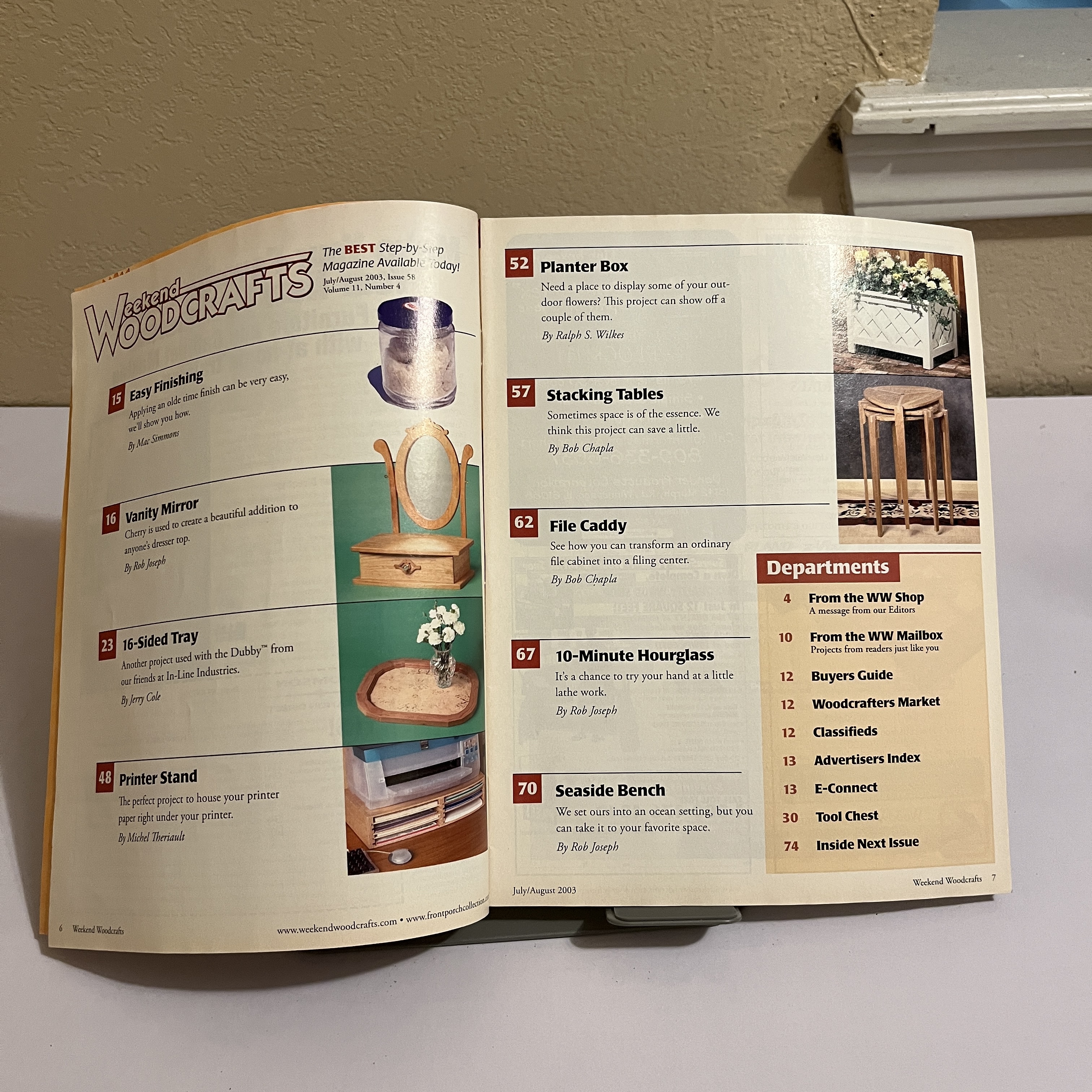 Weekend Woodcrafts Mag Vanity Mirror Plans Aug 2003 — image 2