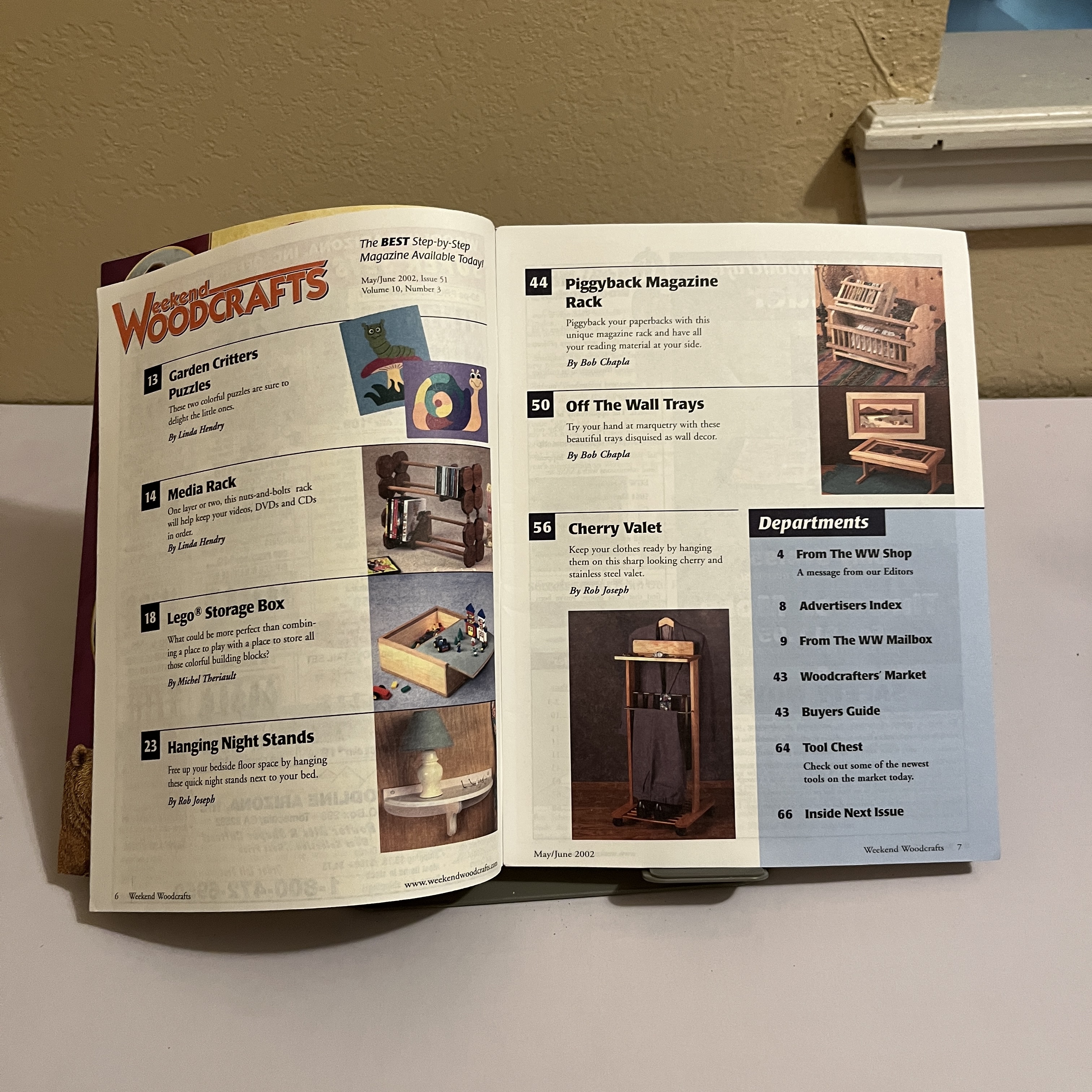 Weekend Woodcrafts Magazine Jun 2002 Magazine Holder — image 2