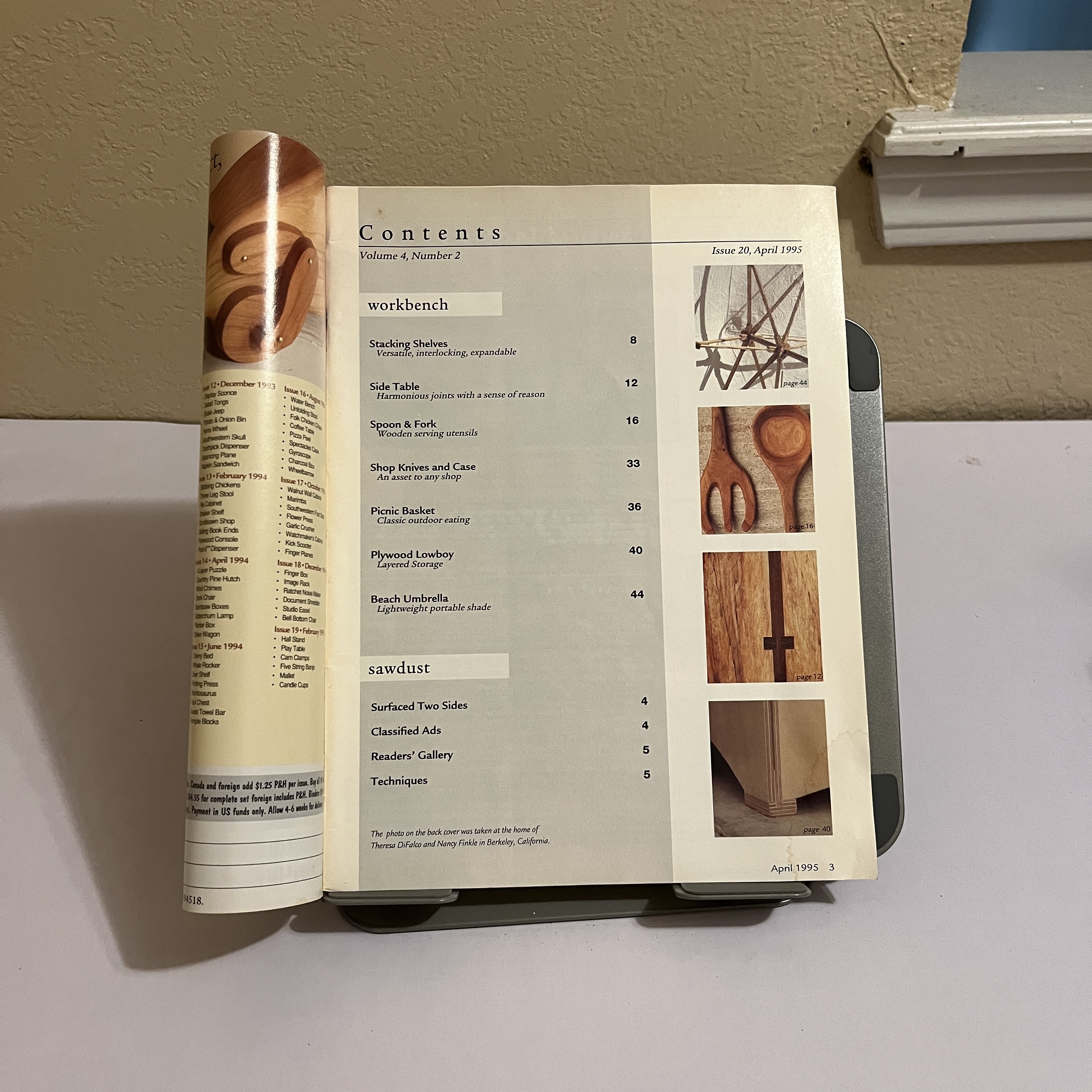 Weekend Woodcrafts Magazine, April 1995 Woodworking — image 2