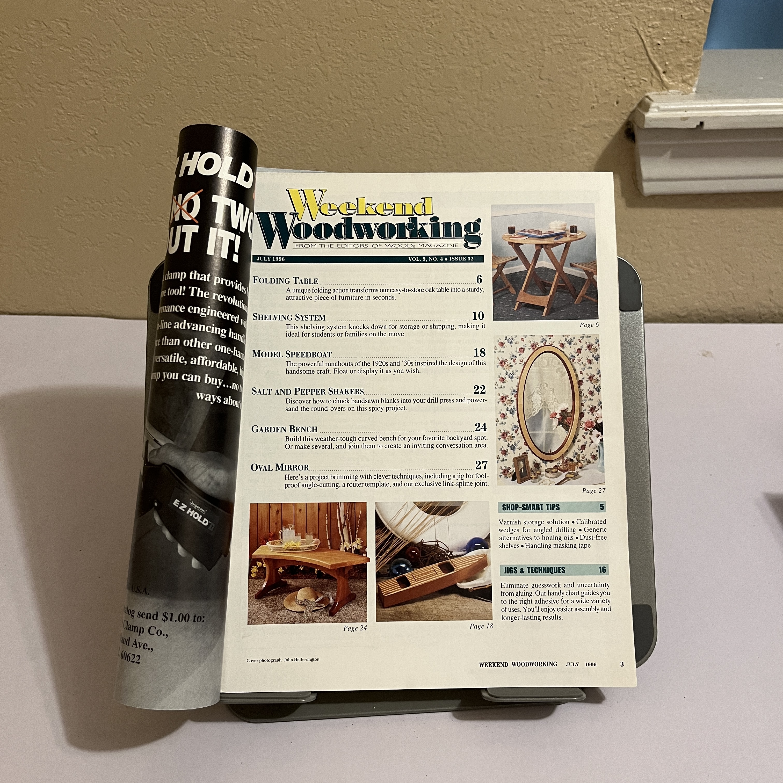 Weekend Woodworking Magazine, Bookshelves Plans, July 1996 — image 2