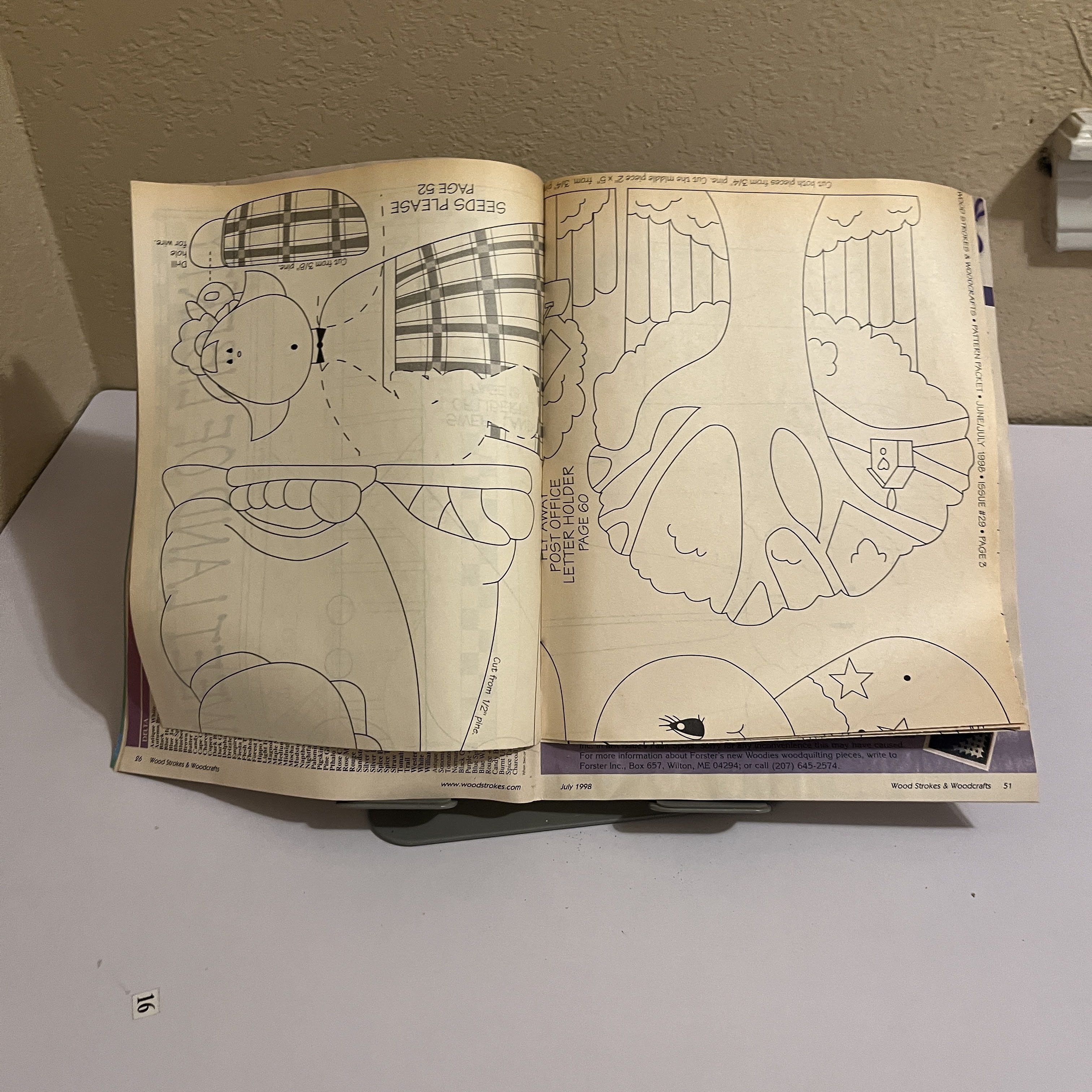 Wood Strokes Magazine July 1998 Folk Art Gardener Doll — image 4