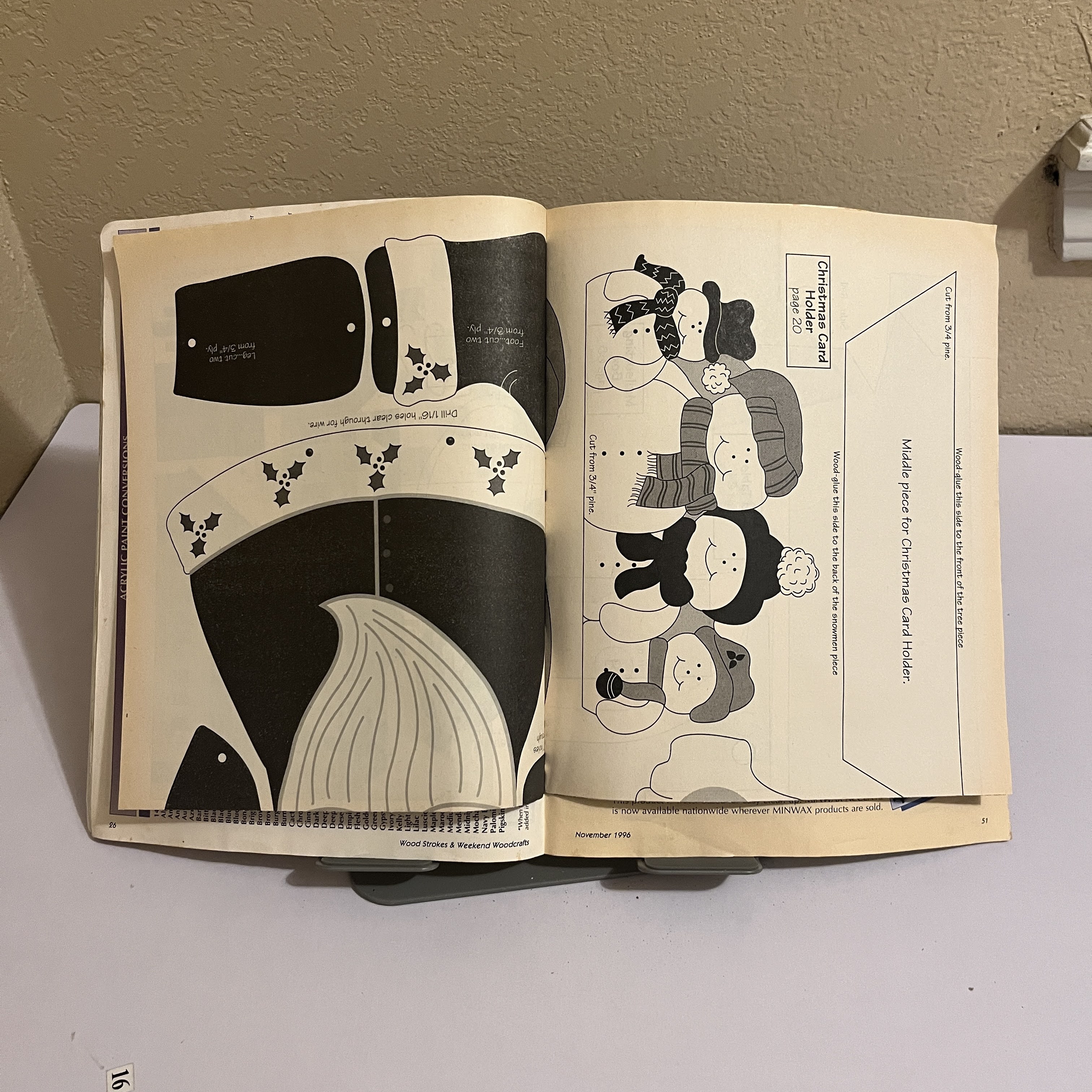 Wood Strokes & Woodcrafts Magazine Holiday Crafts Nov 1996 — image 4