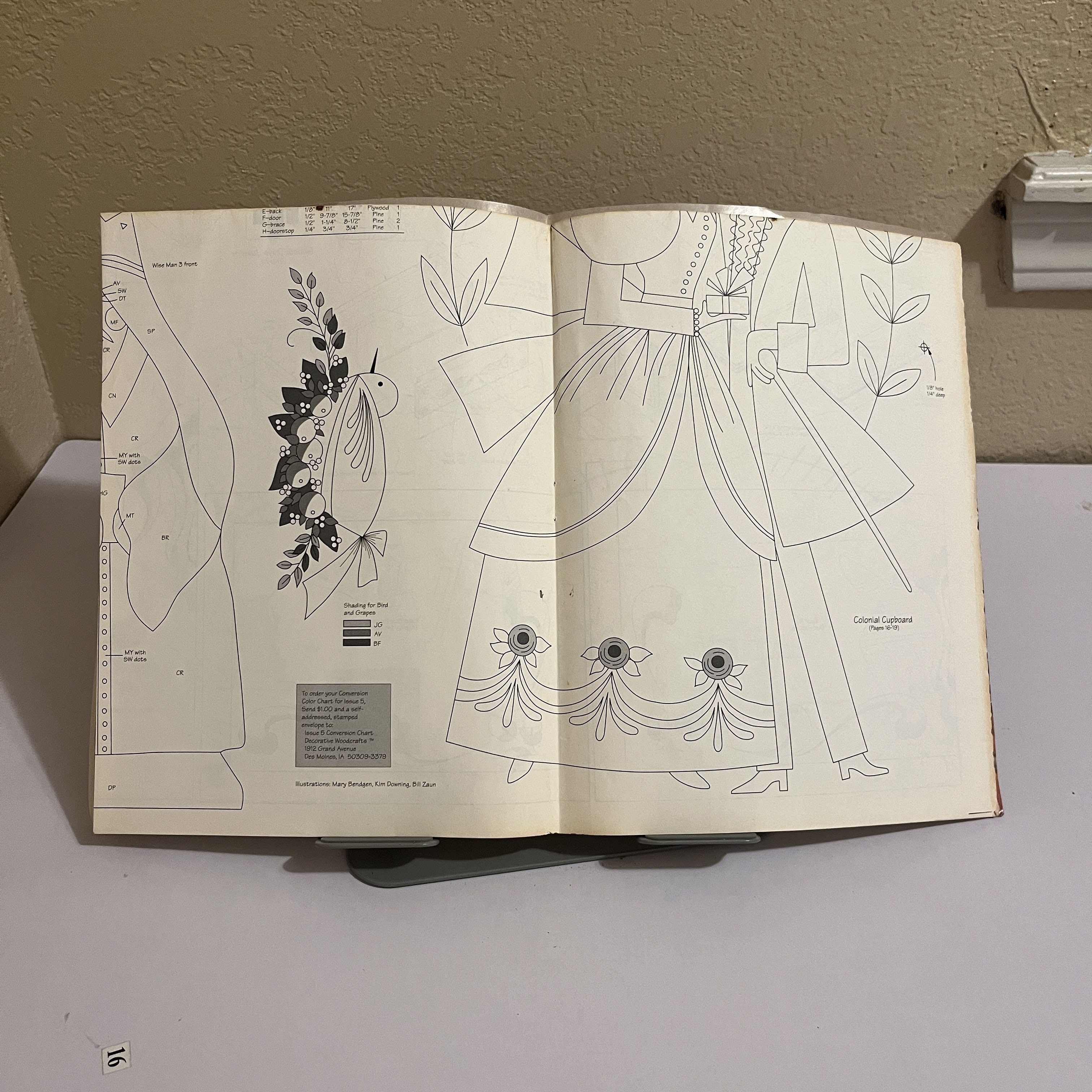 Decorative Woodcrafts Mag Aug 1992 Skating Santa Cover — image 4