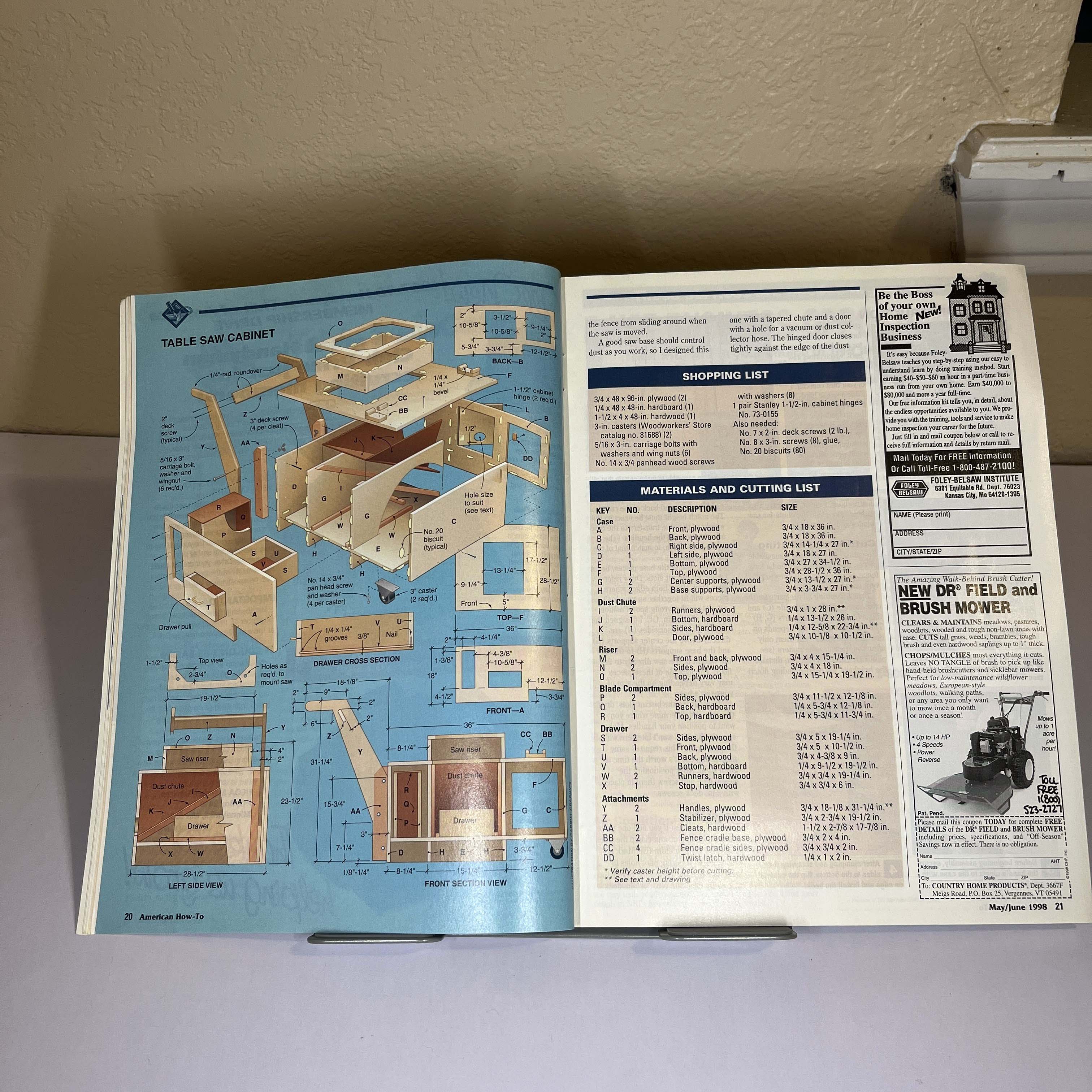 American How-To Mag Pergola Plans May/June 1998 — image 3