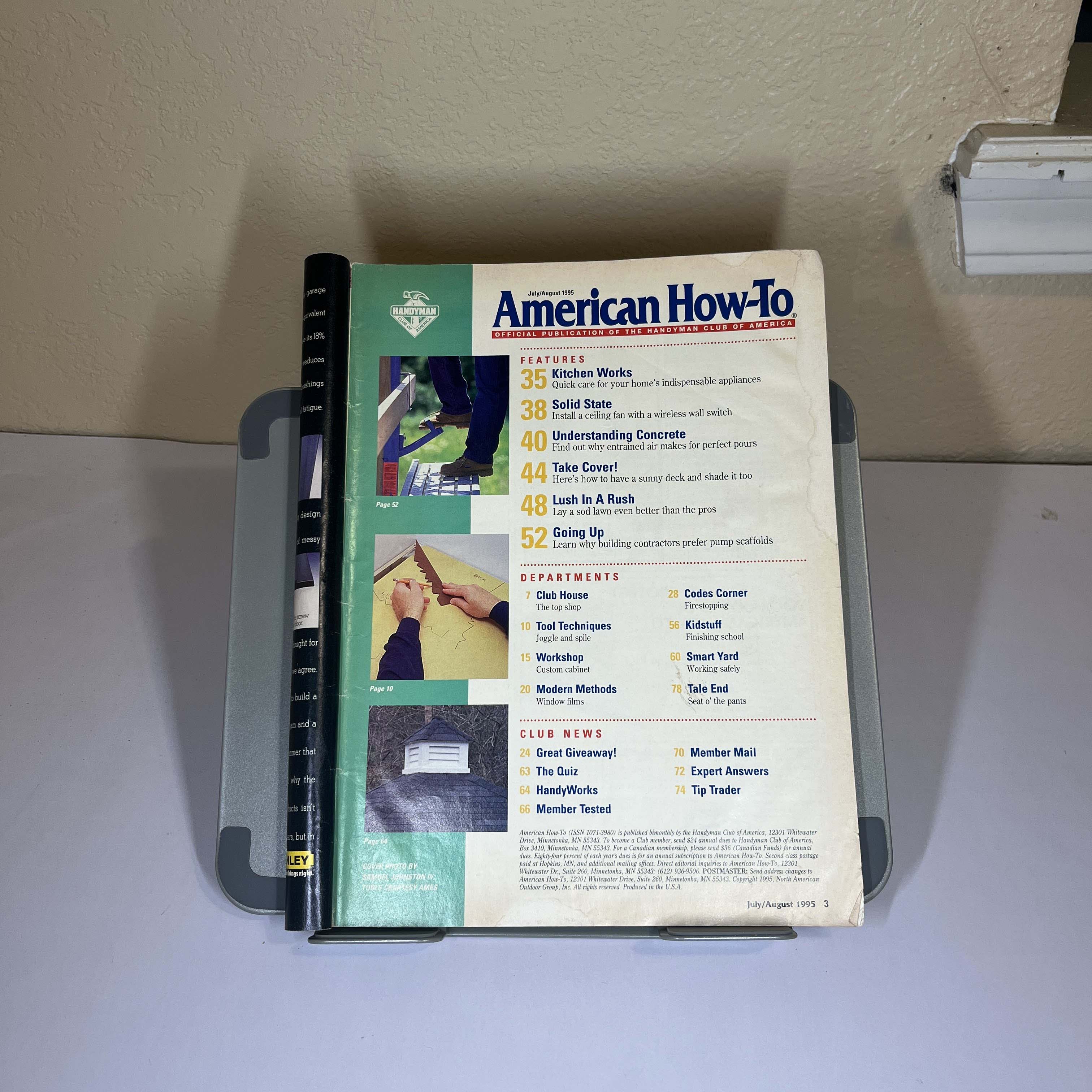 American How-To Magazine Concrete Projects July/Aug 1995 — image 2