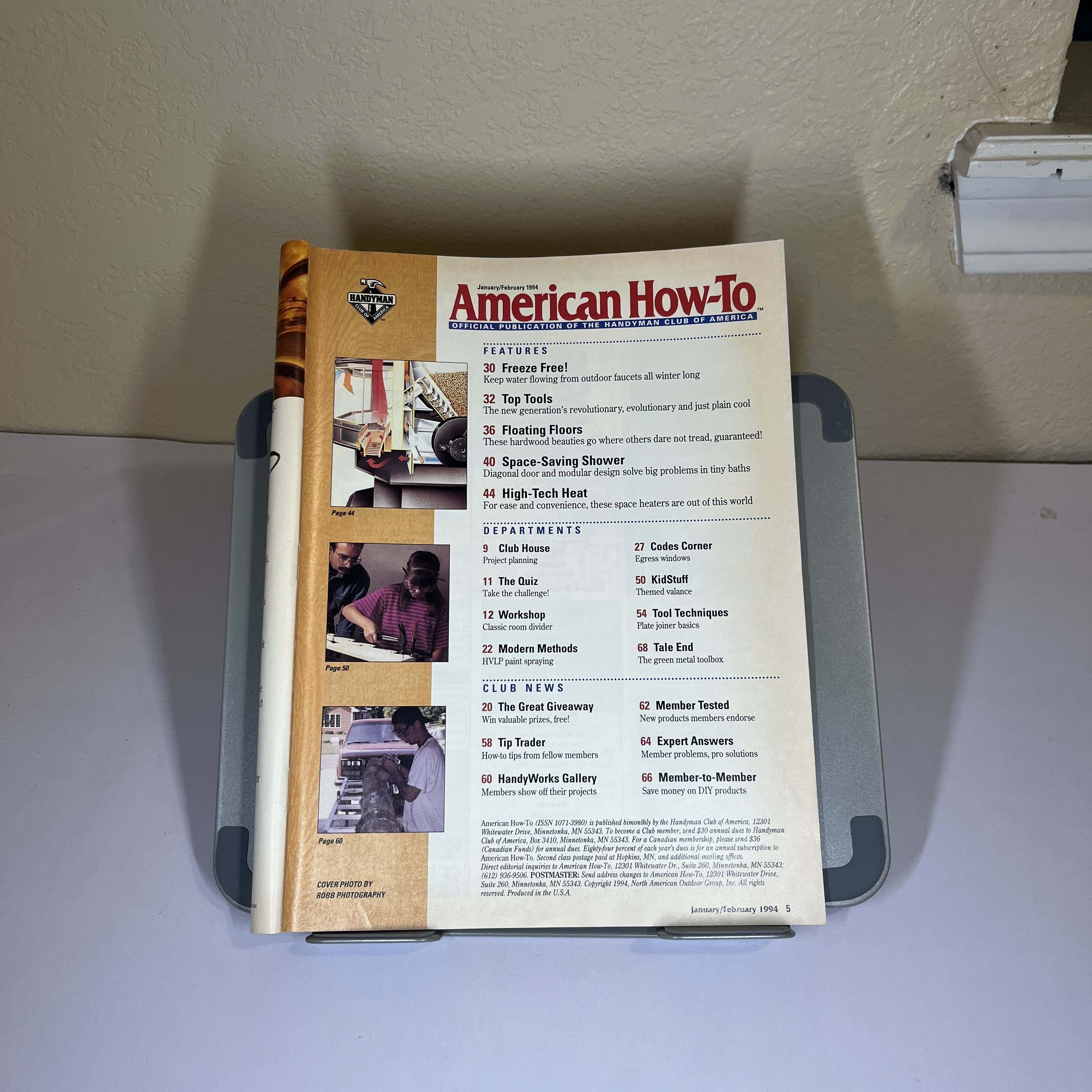American How-To Magazine, Floating Floors, Jan/Feb 1994 — image 2
