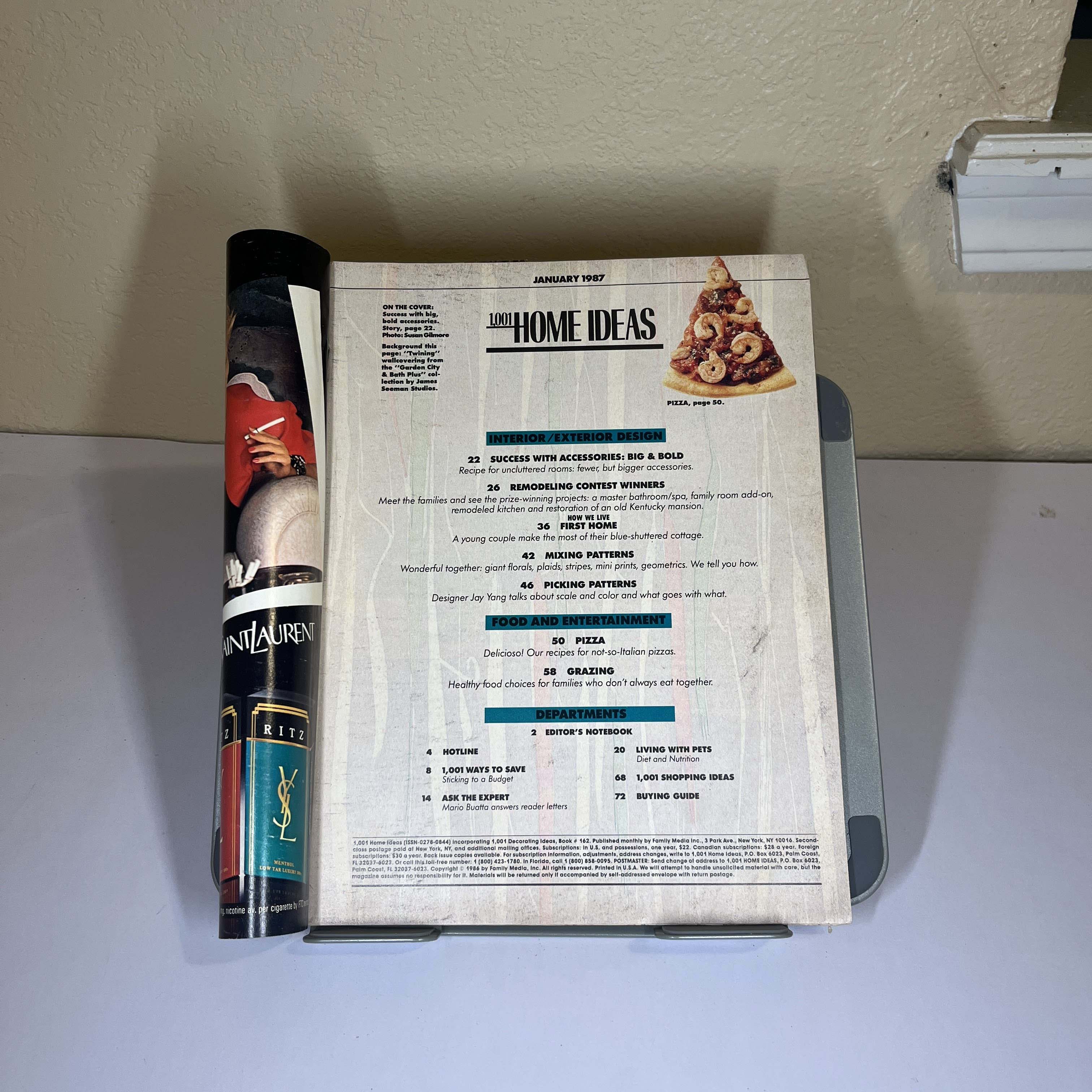 1001 Home Ideas Magazine Jan 1987 Interior Decor — image 2