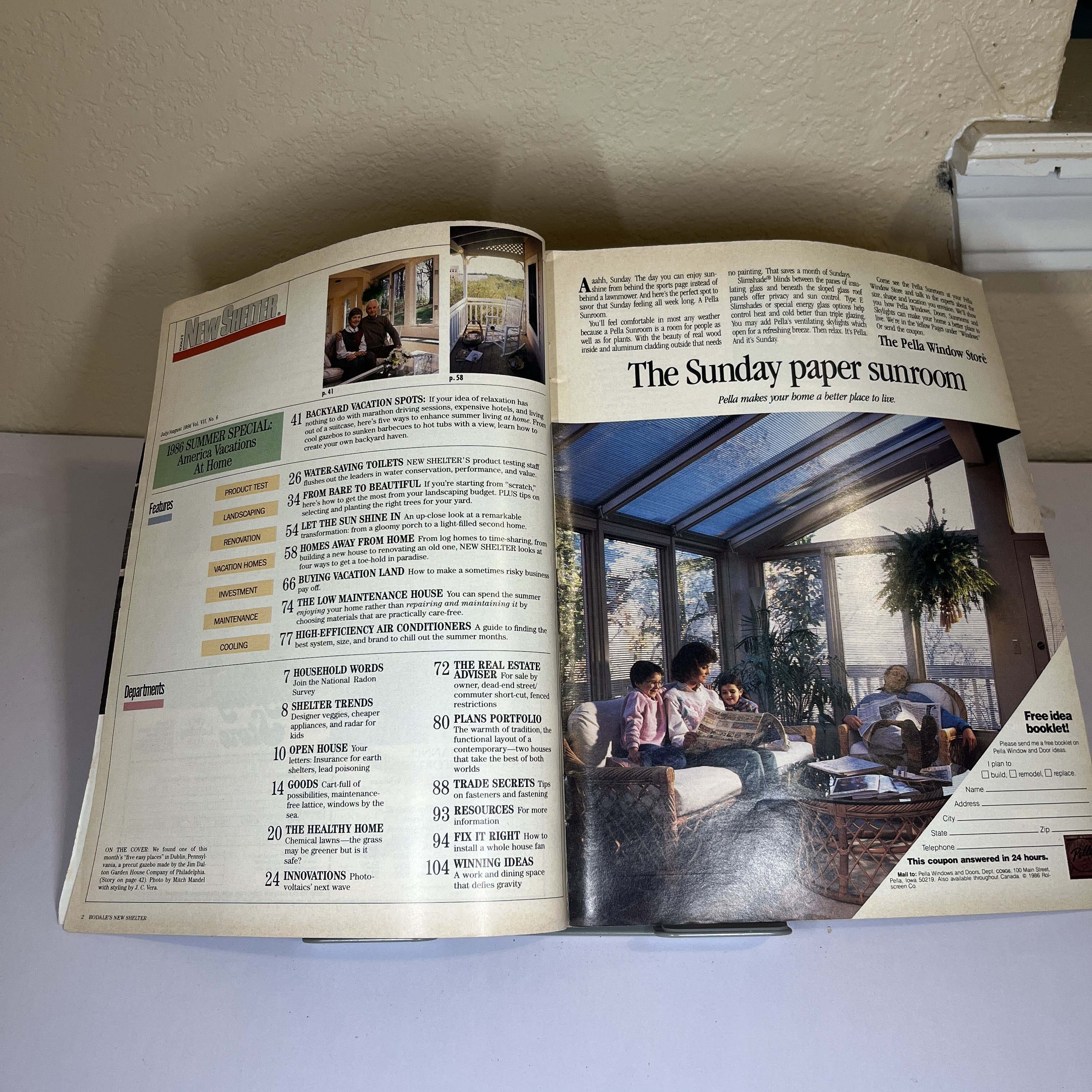 New Shelter Magazine Backyard Vacation Places Aug 1986 — image 2