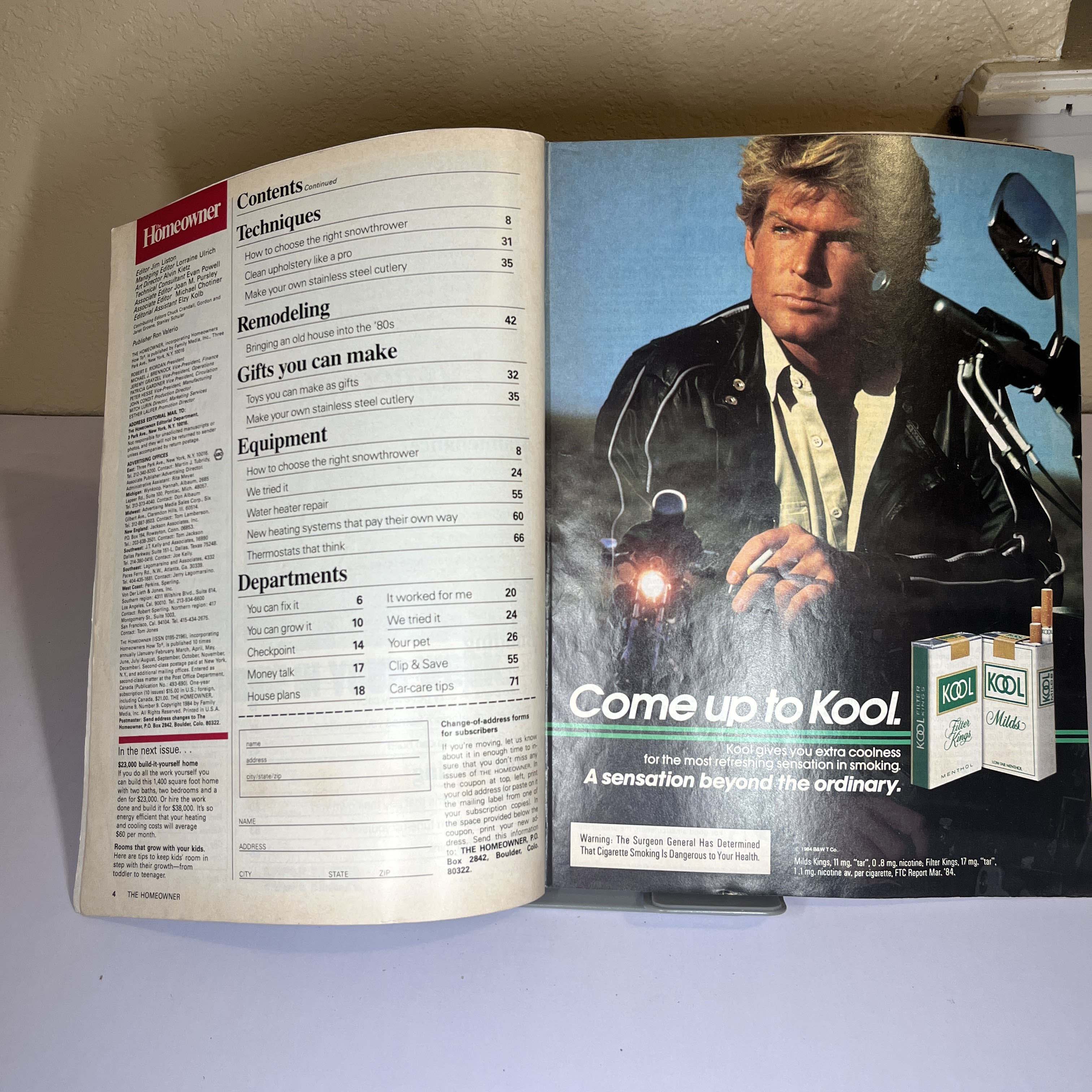 The Homeowner Nov 1984, DIY TV/VCR Console Project — image 4