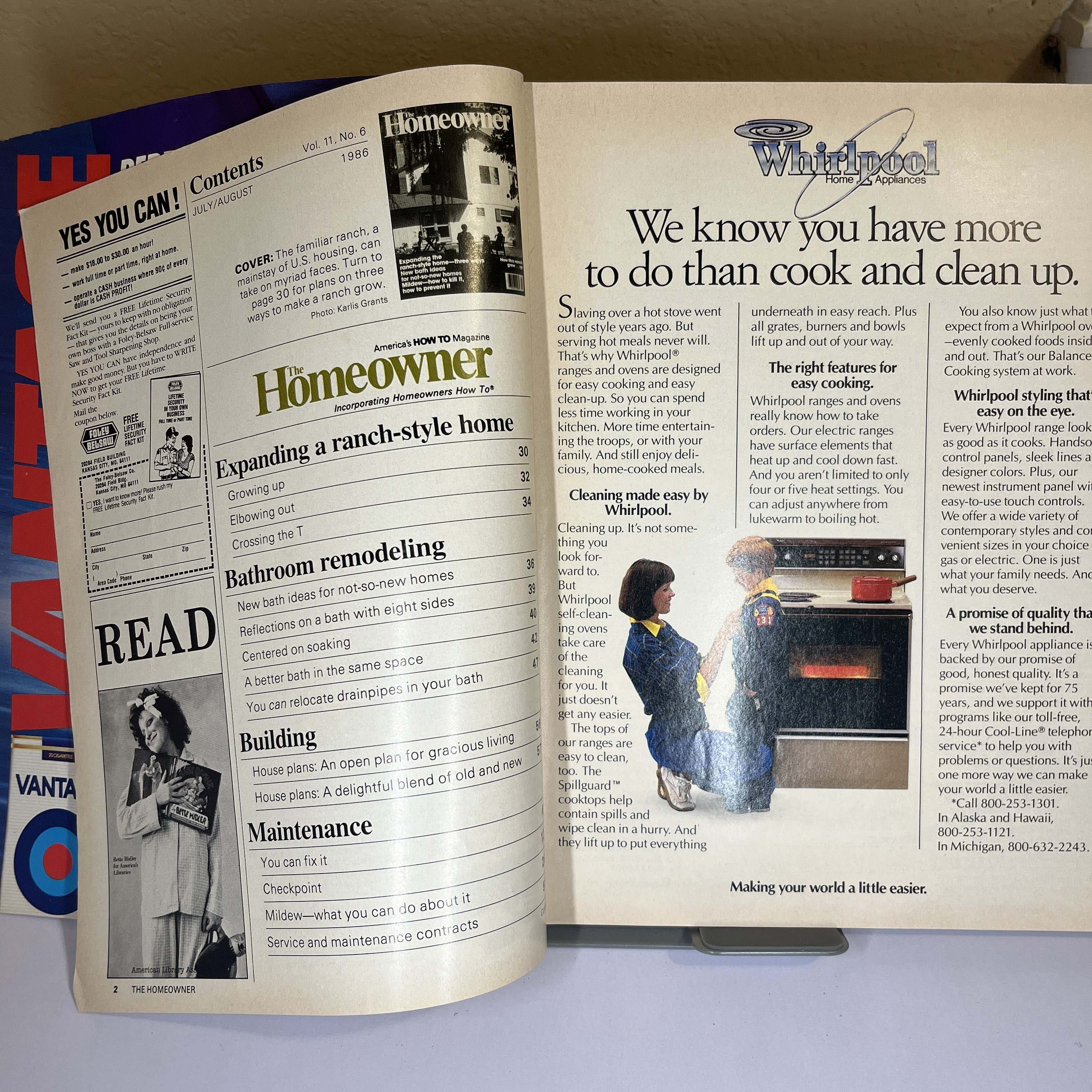 The Homeowner Magazine July/August 1986 Ranch-Style Home — image 2