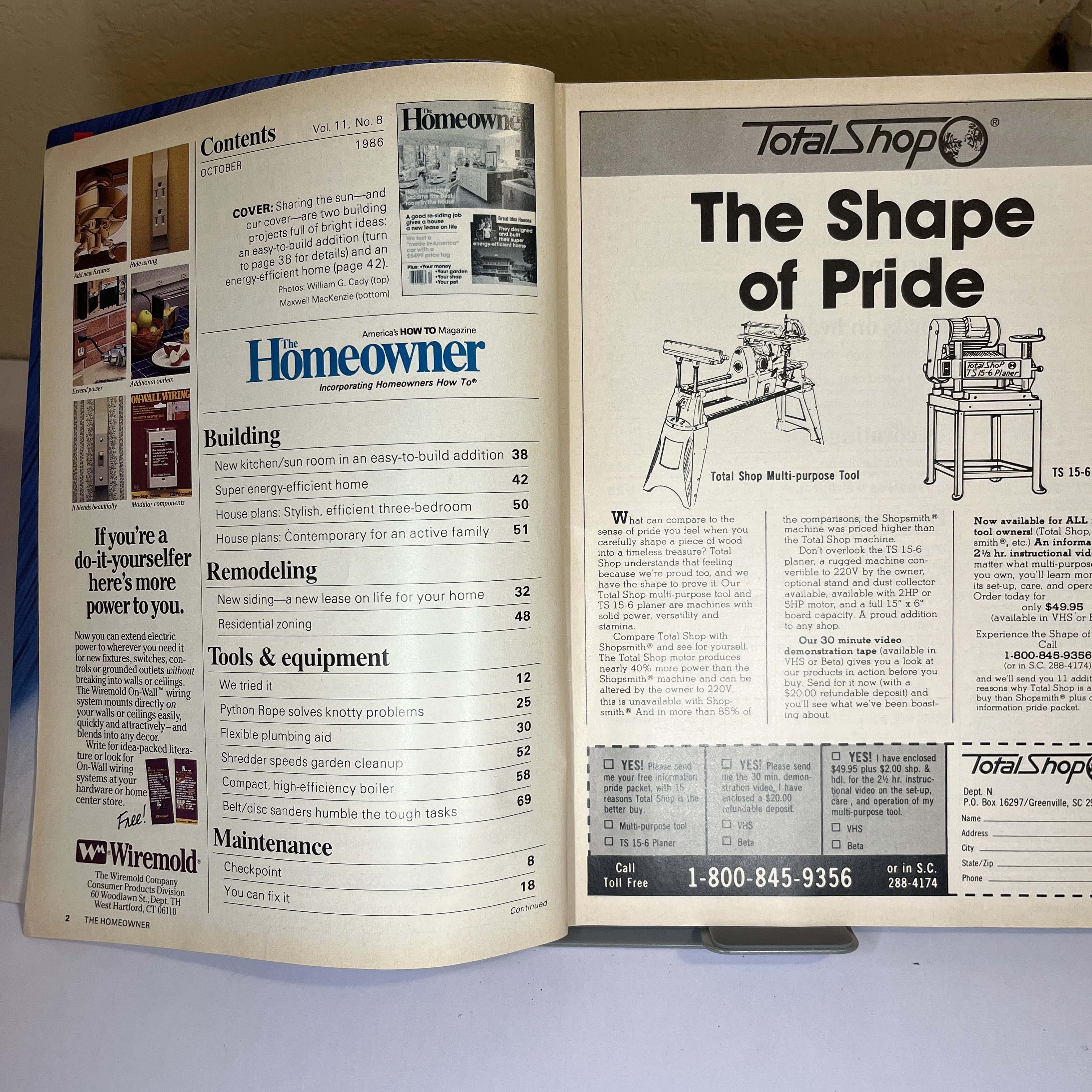 The Homeowner Magazine October 1986 80s Kitchen Design — image 2