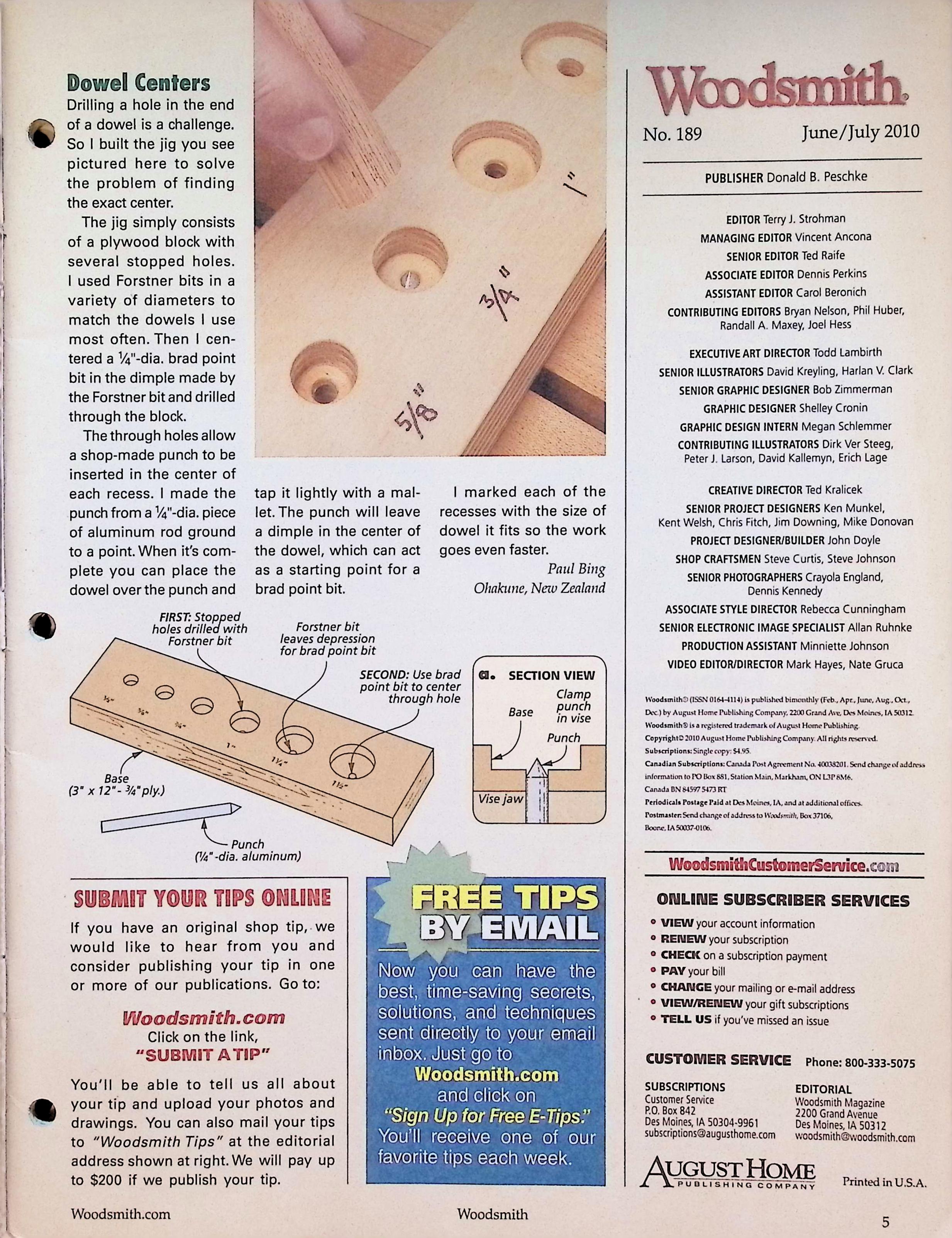 No. 189, Vol. 32 (2010) - Country Classic Coffee Table — image 5