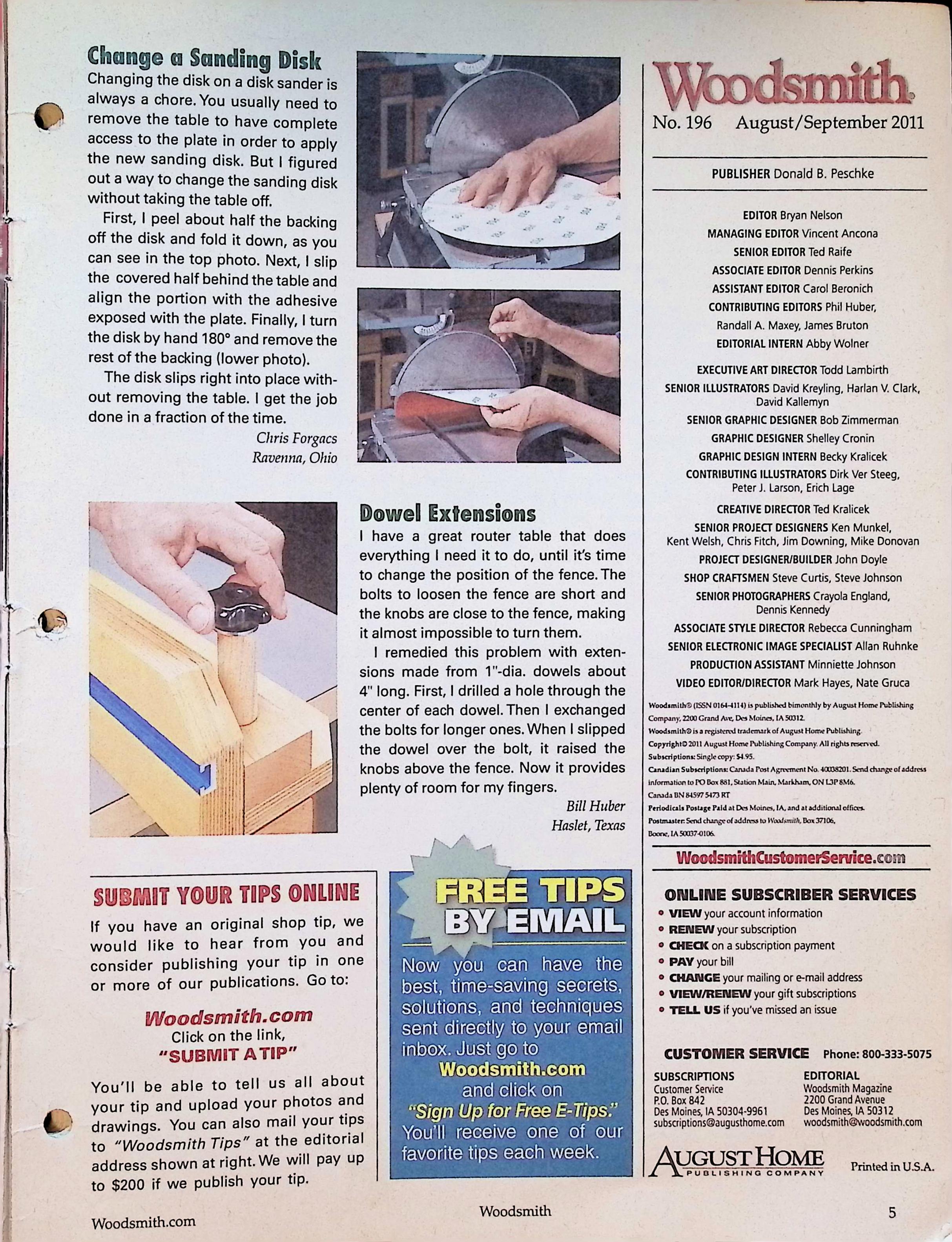Woodsmith Magazine, No. 196, August/September 2011 — image 5