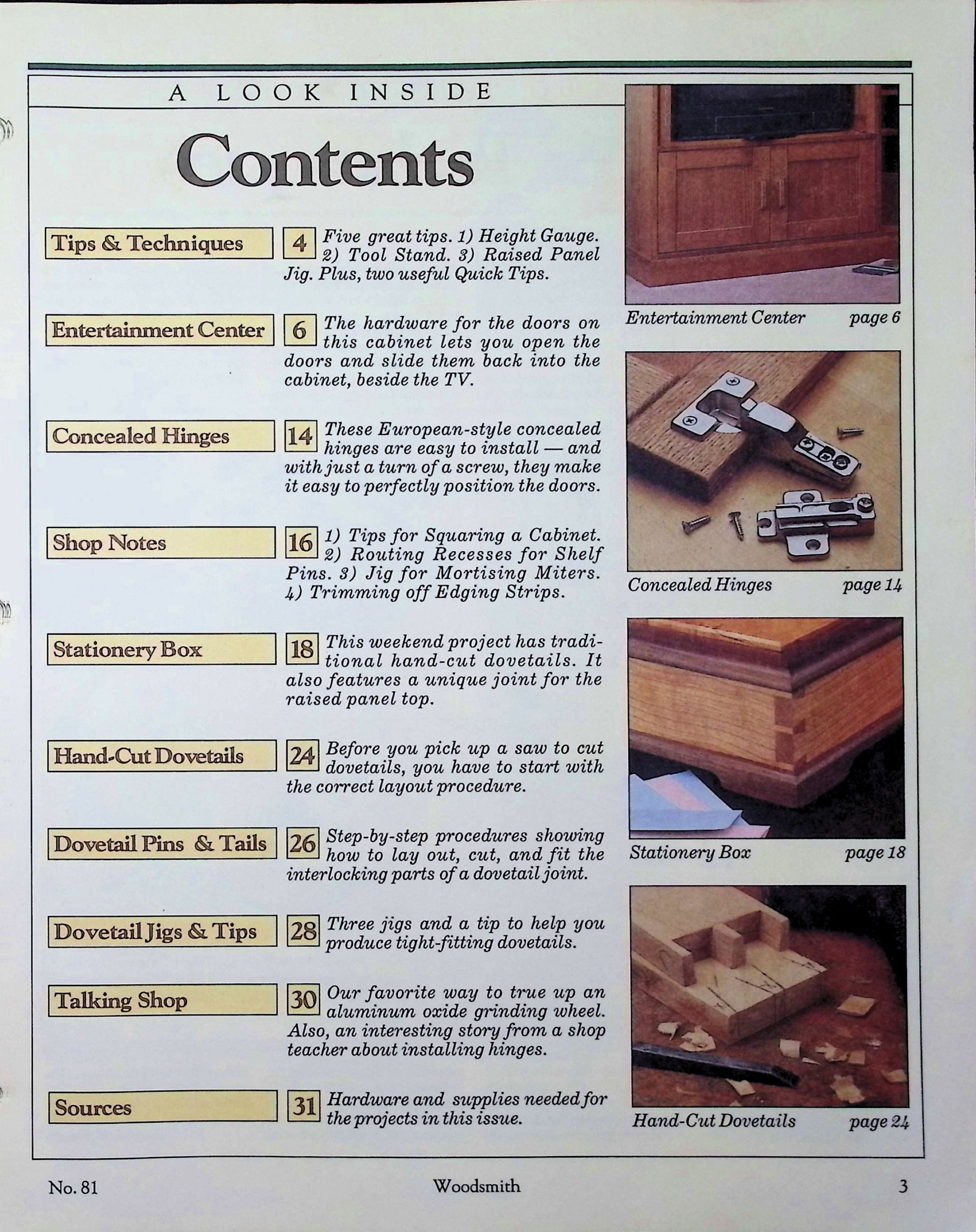 No. 81 - Notes From The Shop, Hand-Cut Dovetails — image 3