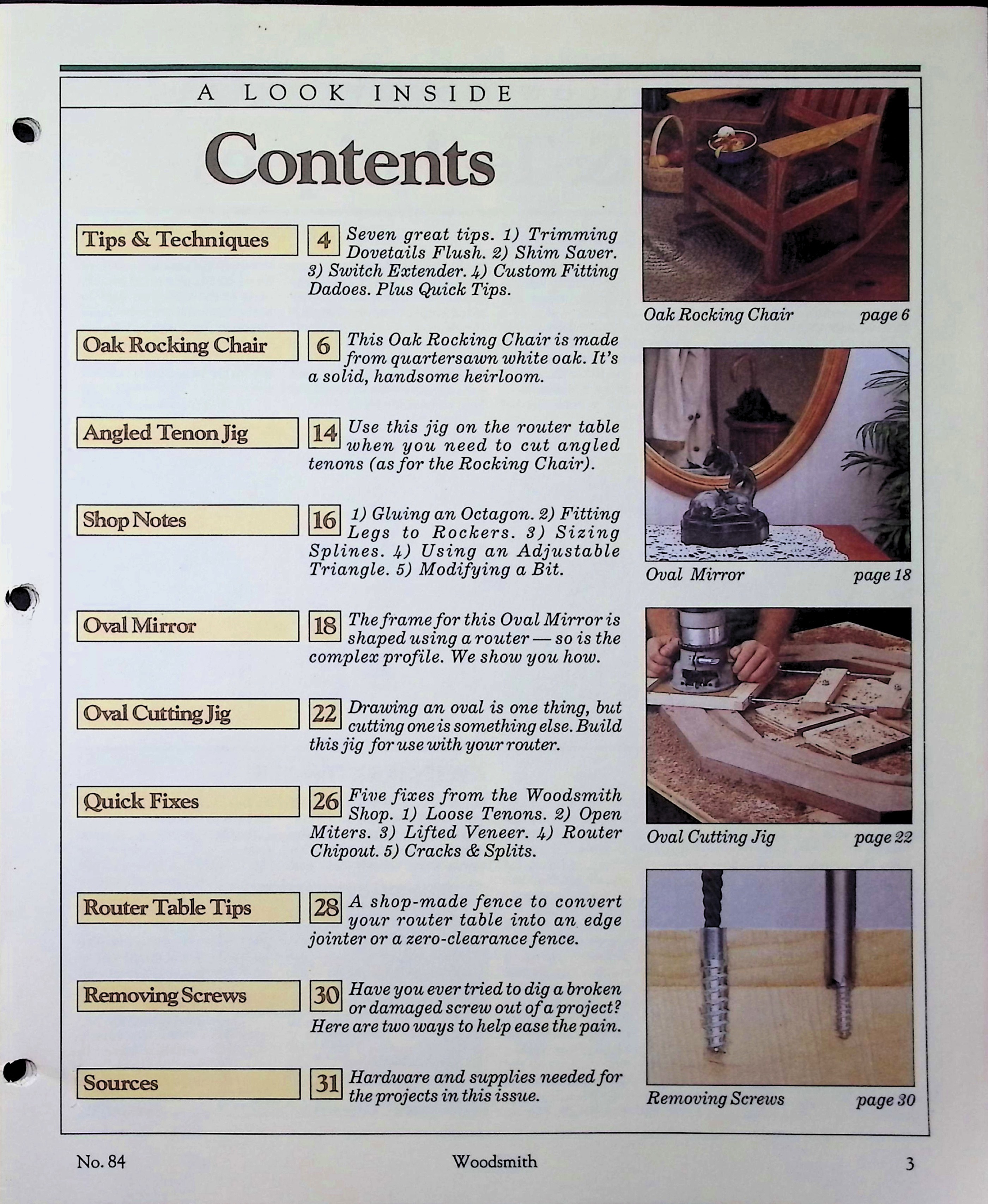 Woodsmith Magazine, No. 84, Notes from the Shop — image 3