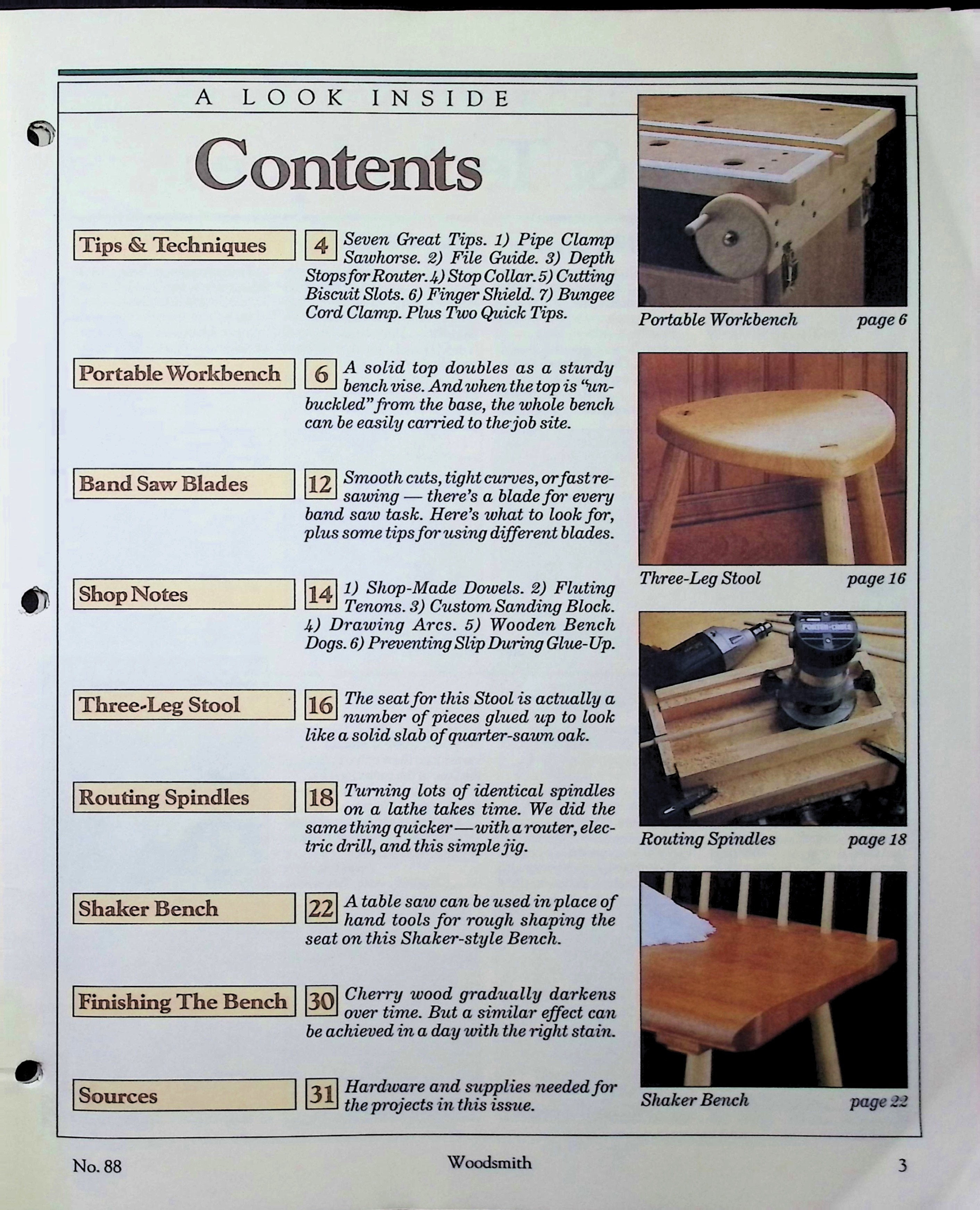 Woodsmith Magazine, Notes From The Shop, No. 88 — image 3
