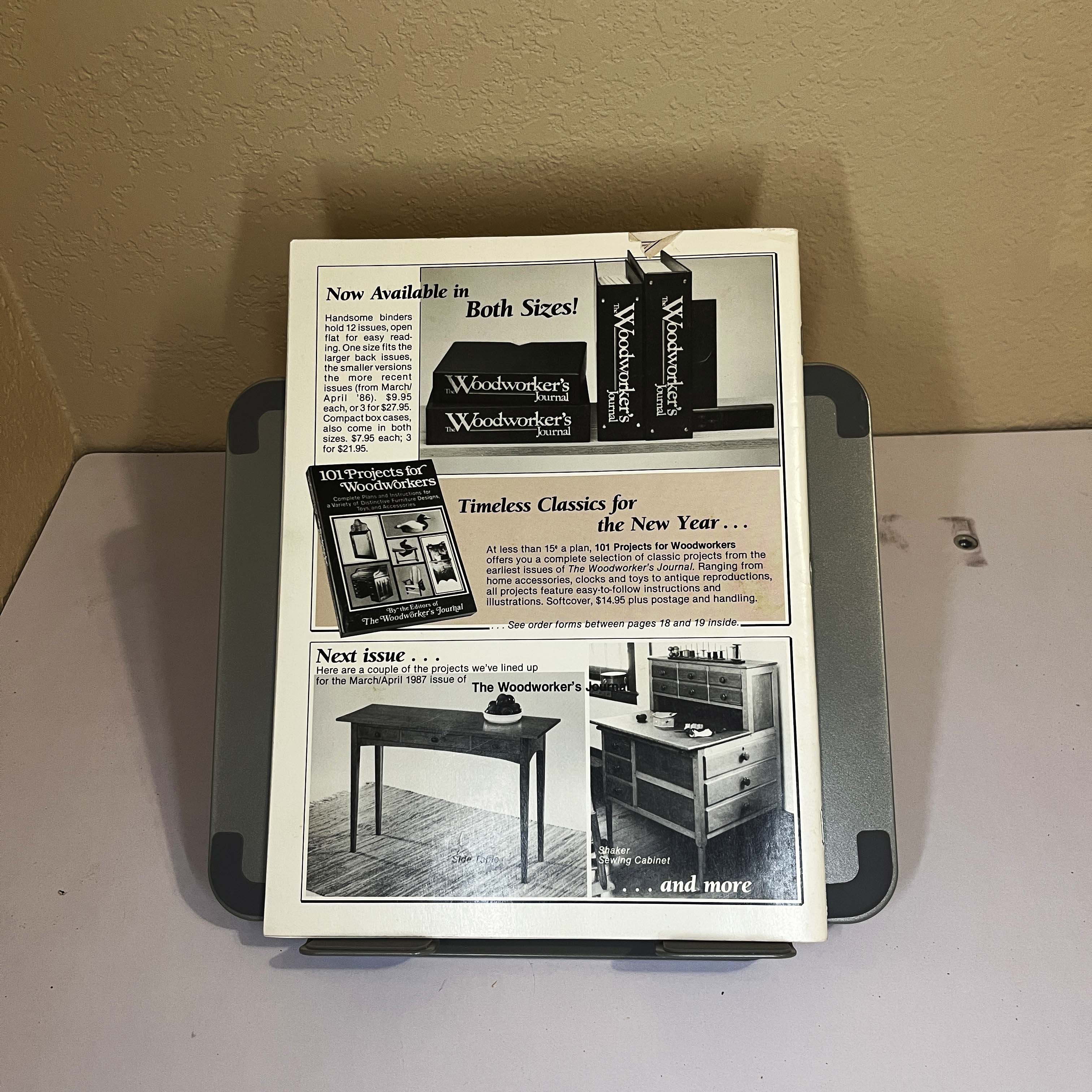 Woodworker's Journal Magazine Shaker Blanket Chest 1987 — image 5