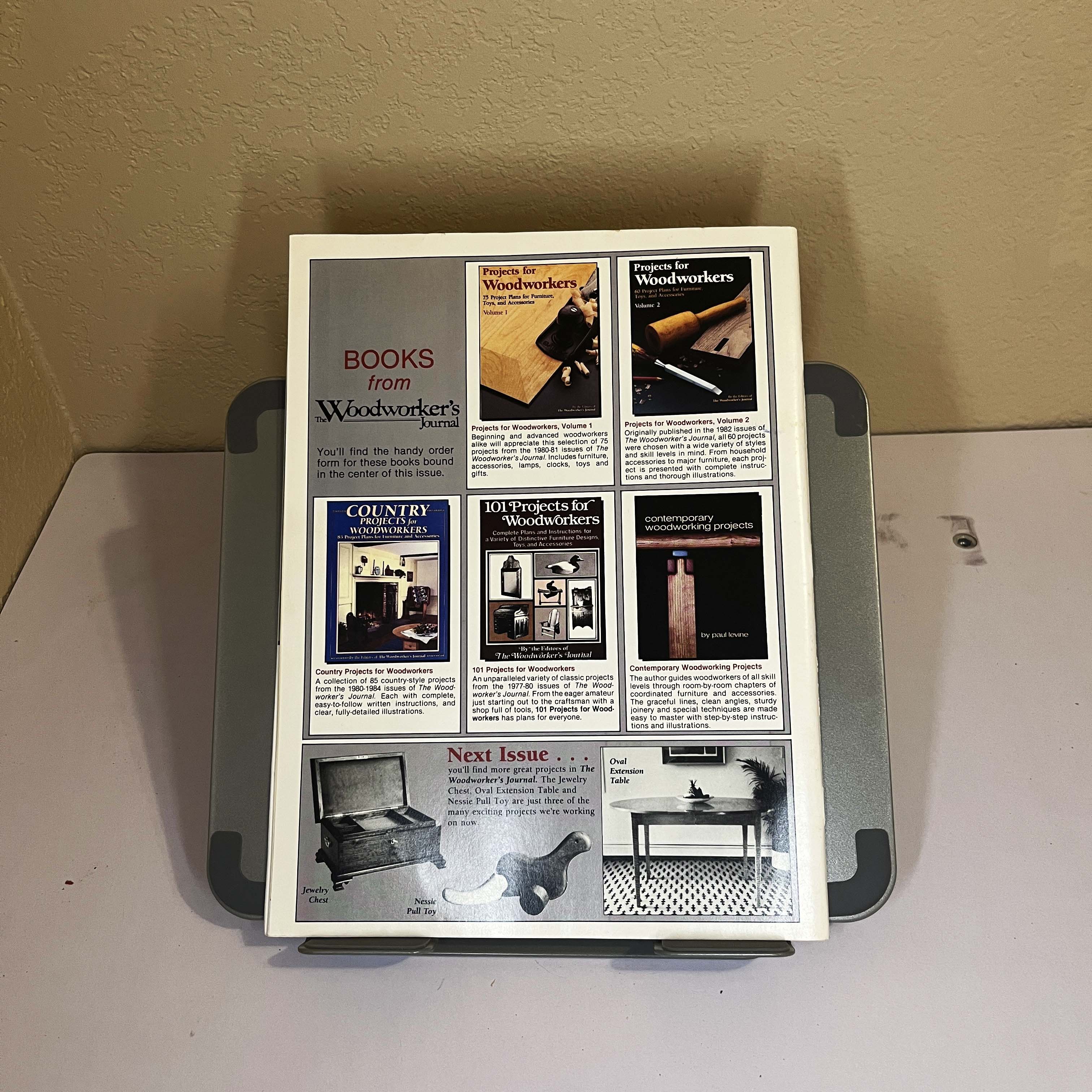 Woodworker's Journal Mag Tilt-Top Table March/April 1989 — image 5