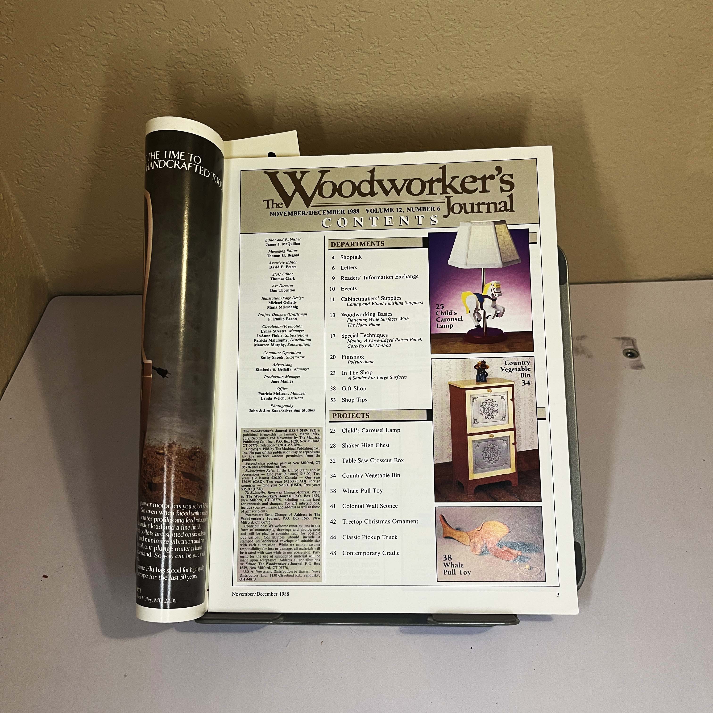 Woodworker's Journal Nov/Dec 1988 Contemporary Cradle — image 2