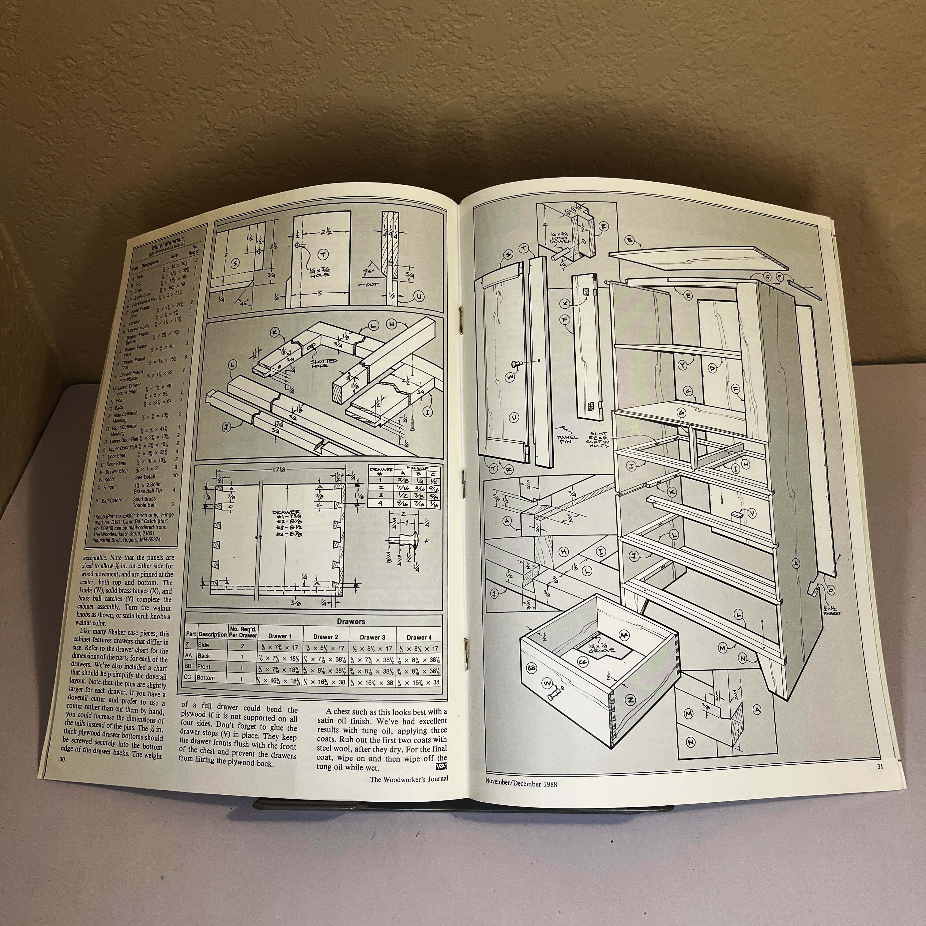 Woodworker's Journal Nov/Dec 1988 Contemporary Cradle — image 3