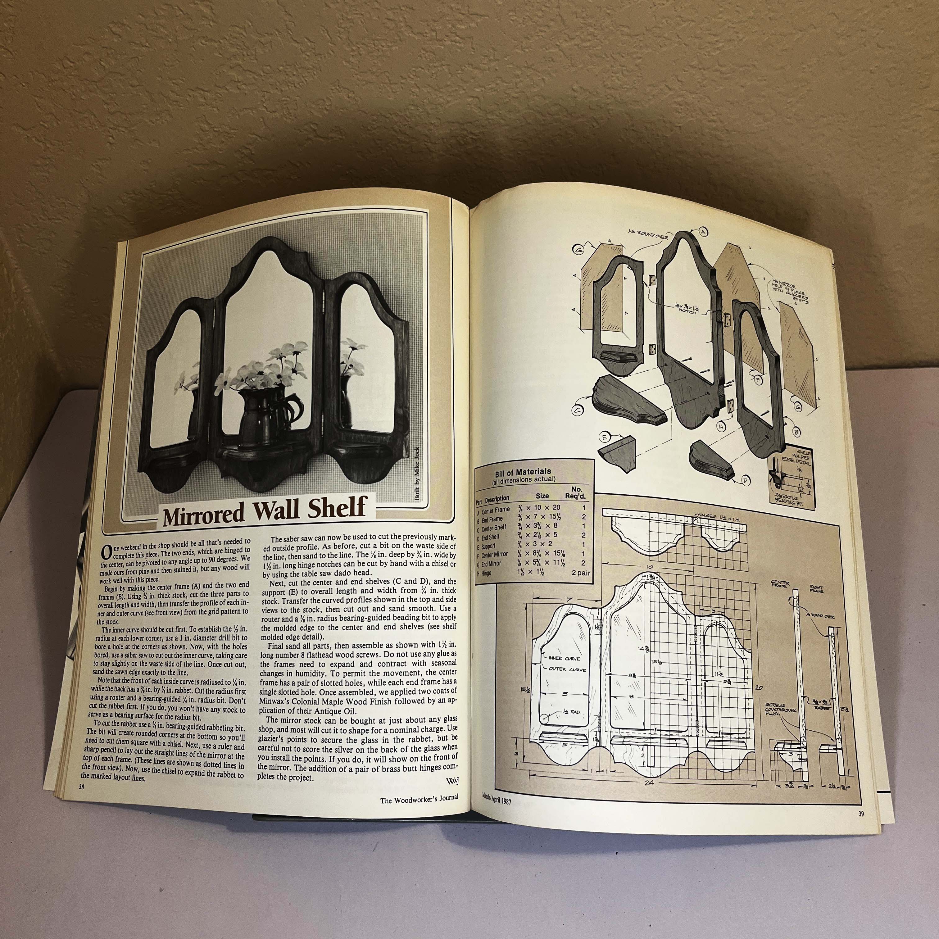Woodworker's Journal Mar/Apr 1987 Garden Bench Plans — image 3