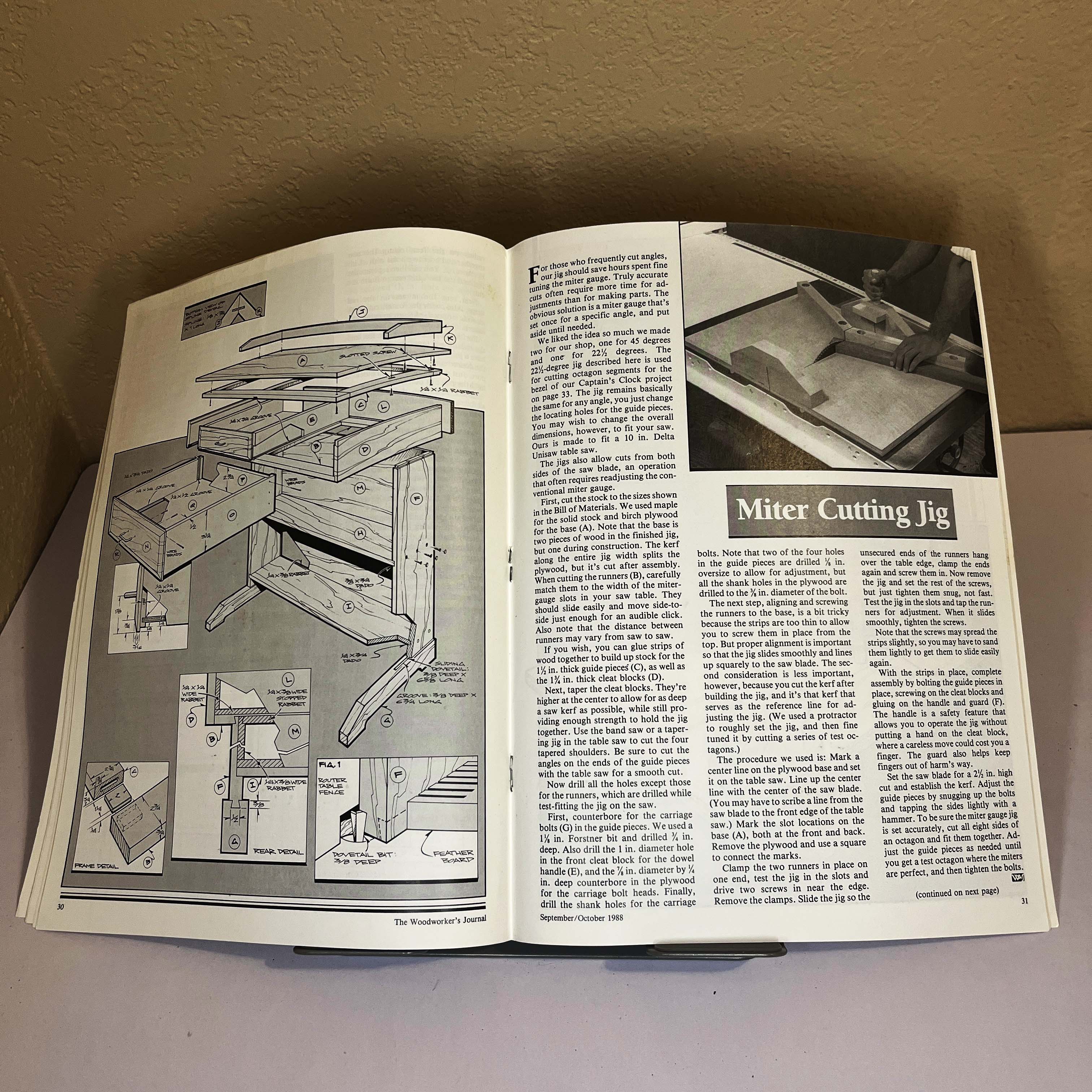 Woodworker's Journal Magazine Pencil Post Bed Sep/Oct 1988 — image 4