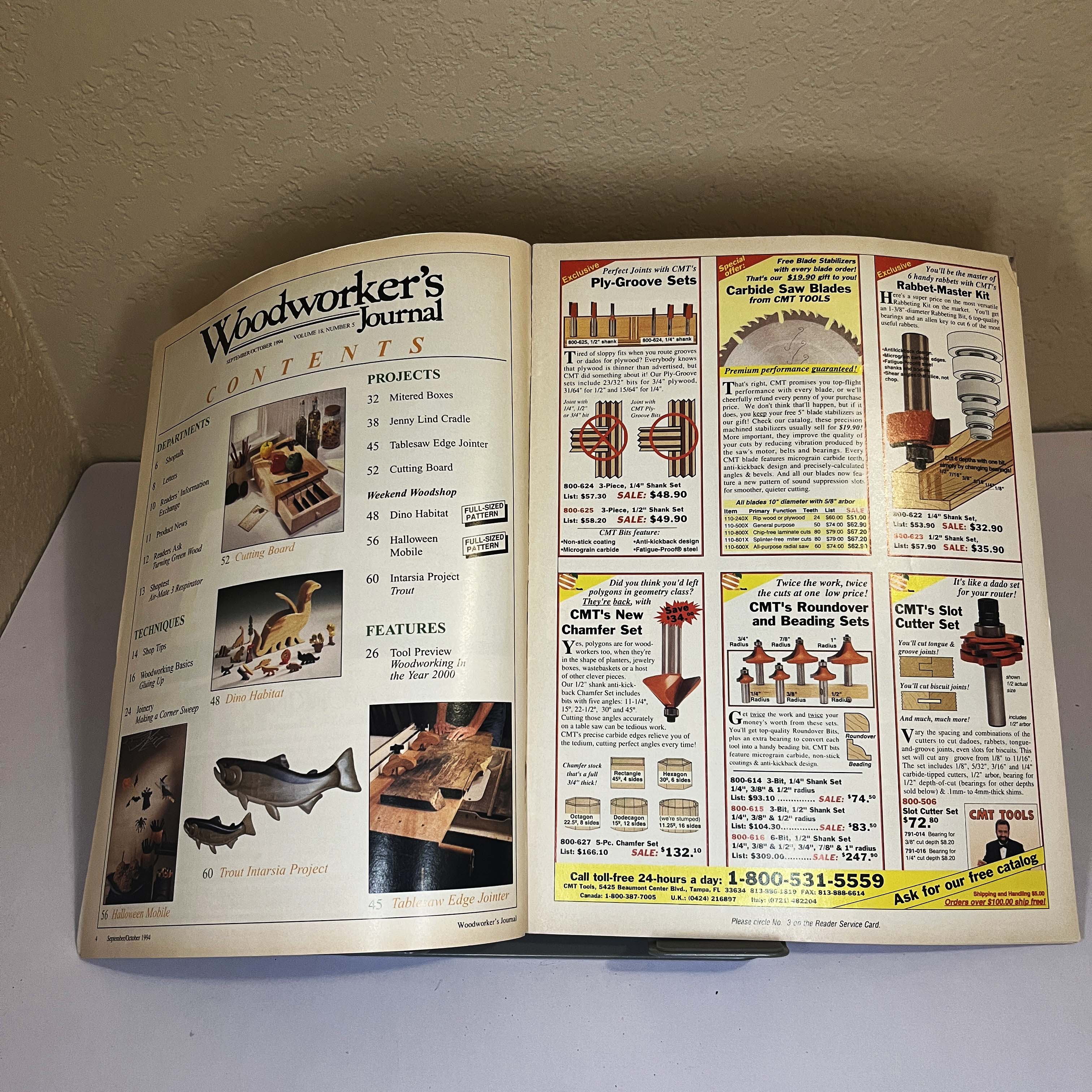 Woodworker's Journal Mag Mitered Boxes Sept/Oct 1994 — image 2