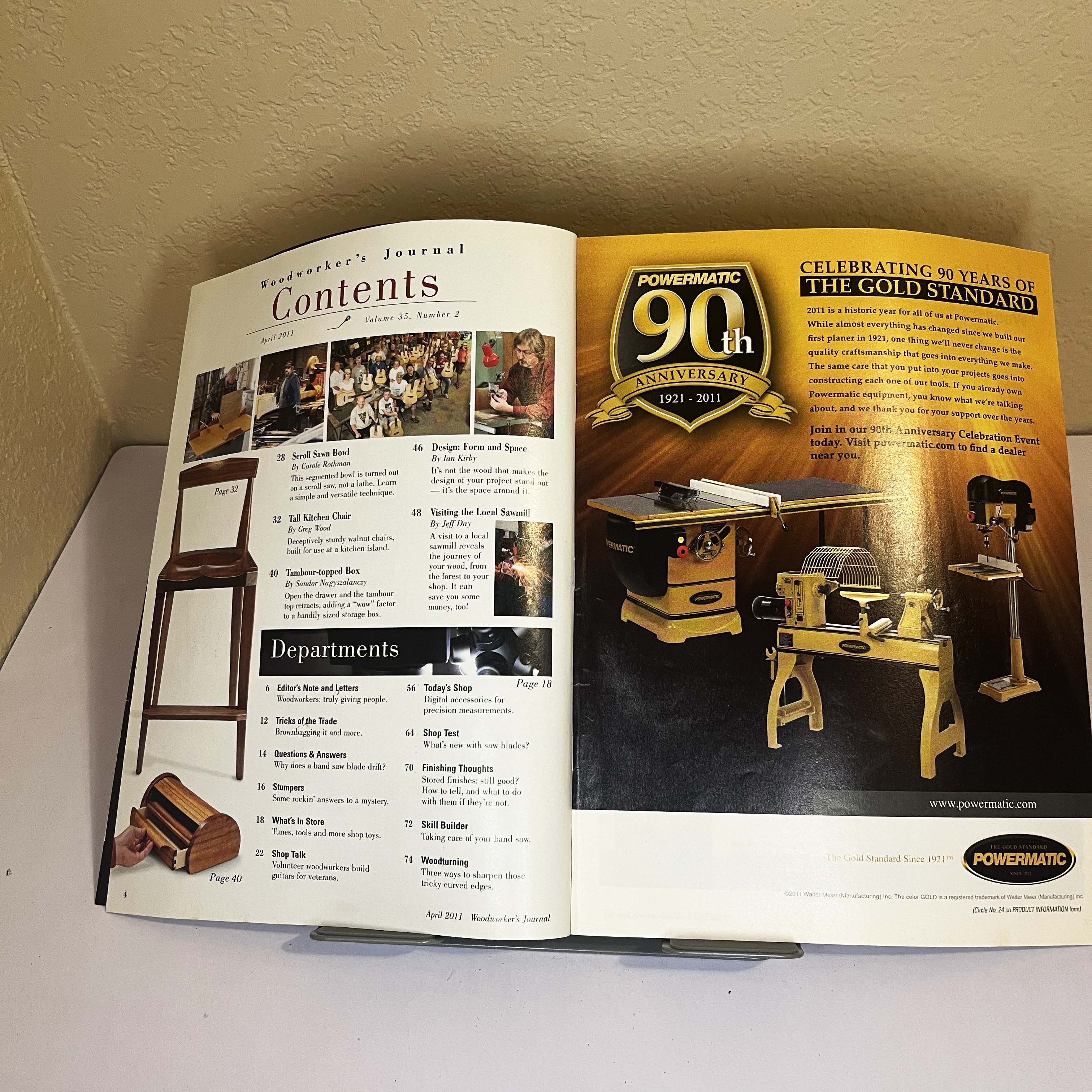 Woodworker's Journal Walnut Chair Plans April 2011 — image 2