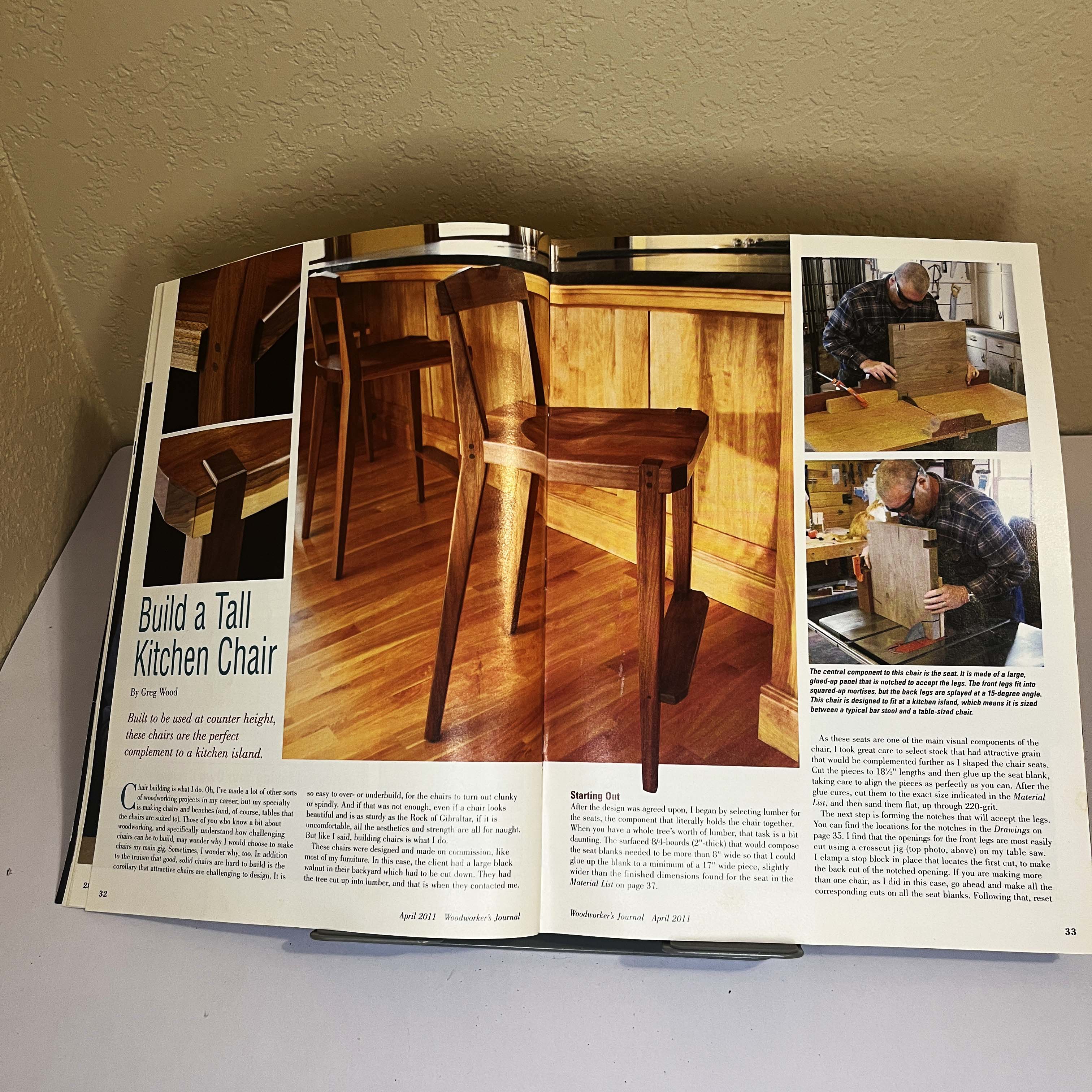 Woodworker's Journal Walnut Chair Plans April 2011 — image 4