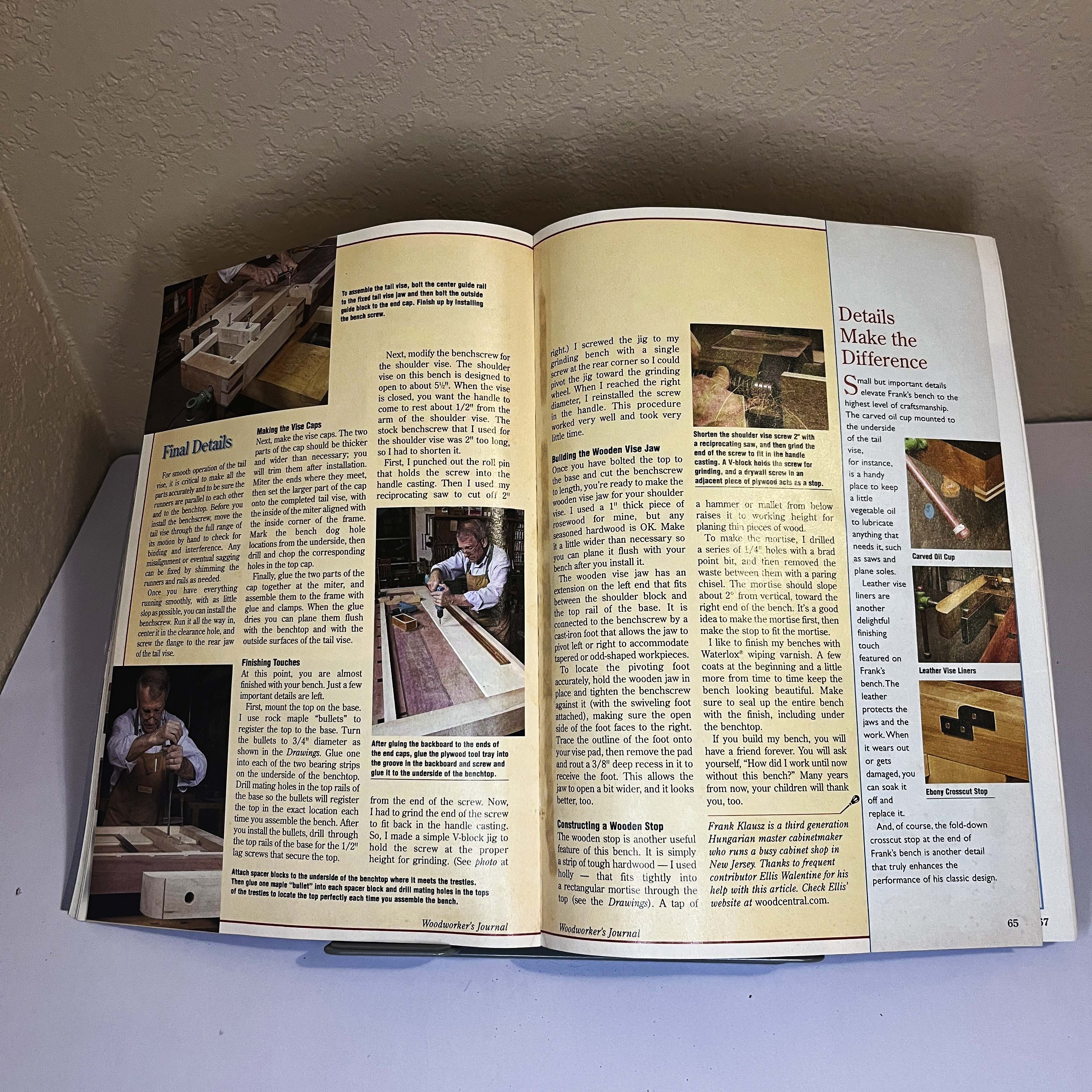 Woodworker's Journal Oct 2004 Ultimate Workbench Issue — image 4