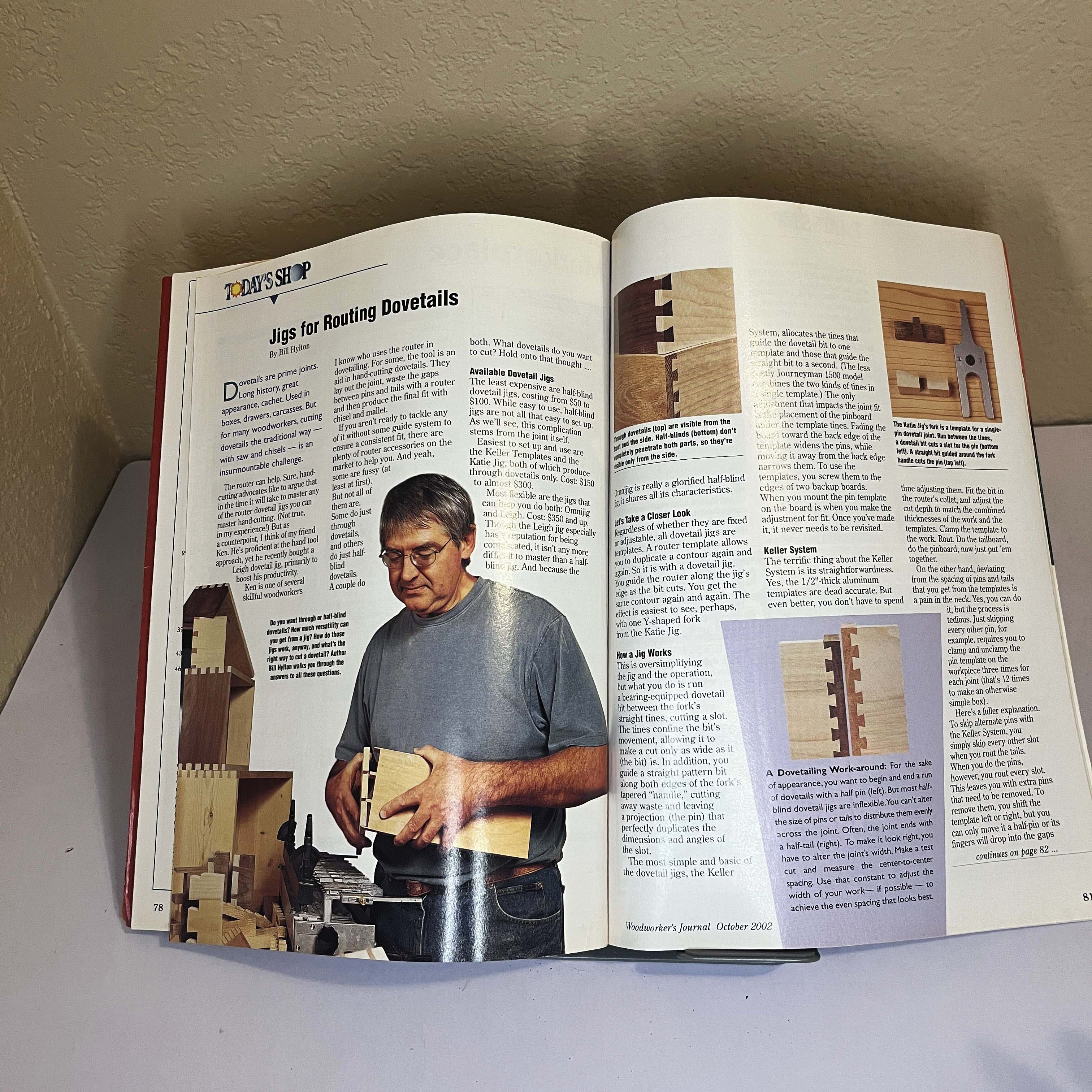 Woodworker's Journal Magazine Router Dovetails Oct 2002 — image 4