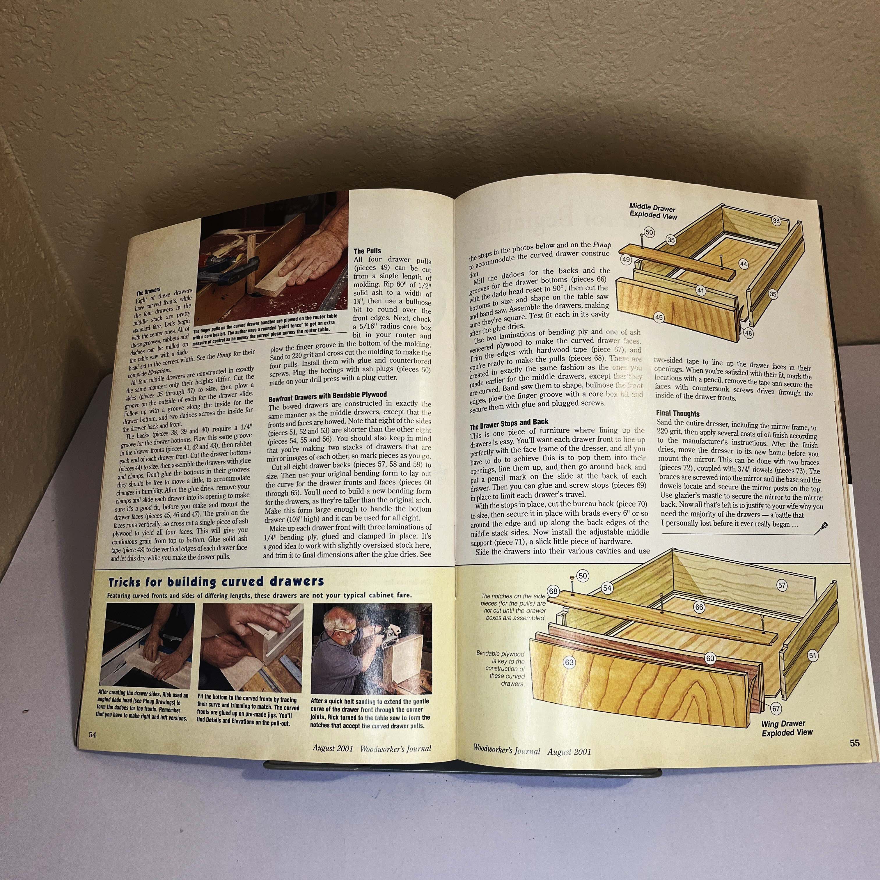 Woodworker's Journal Aug 2001, Woodworking Router Cover — image 4