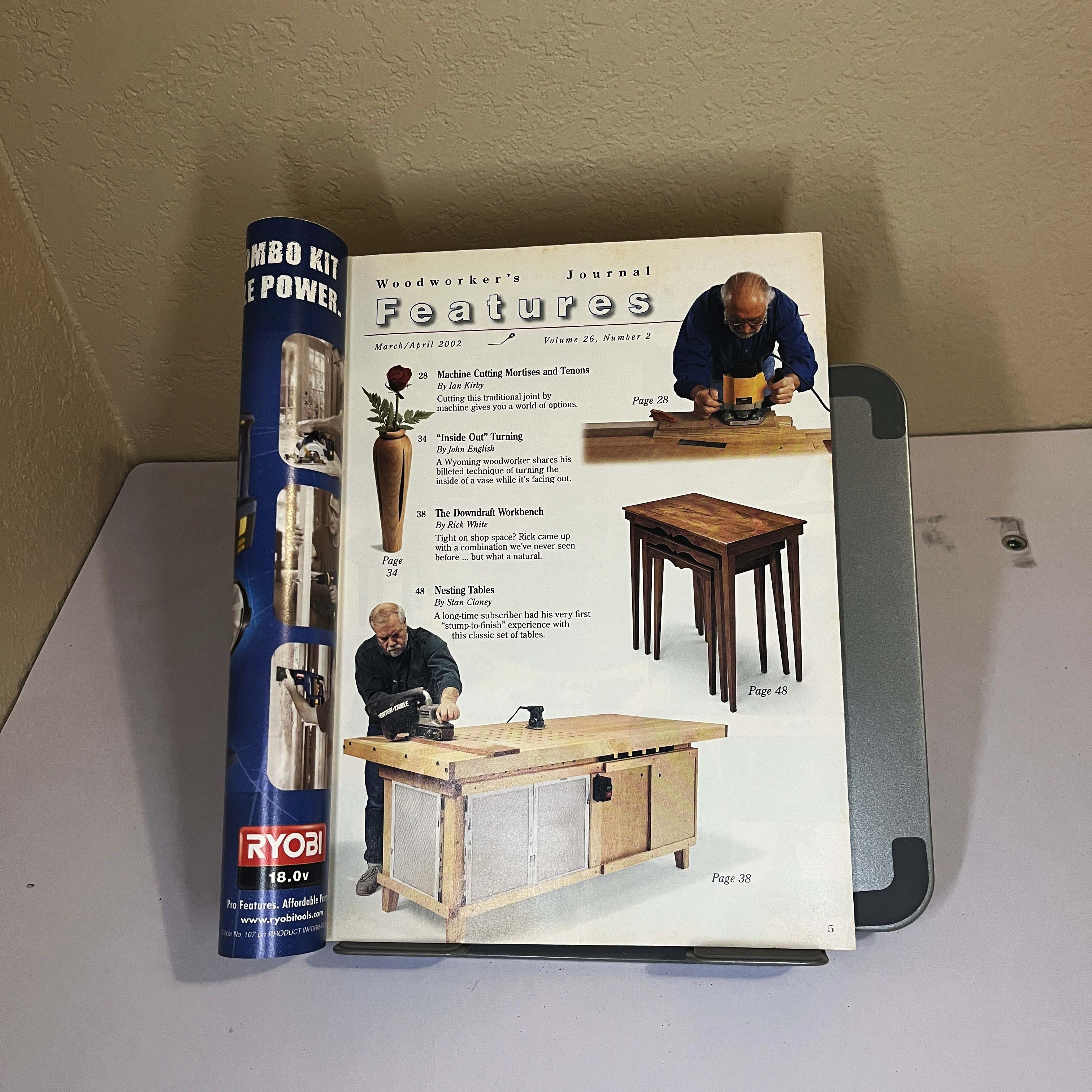 Woodworker's Journal Apr 2002 Downdraft Workbench Plans — image 2