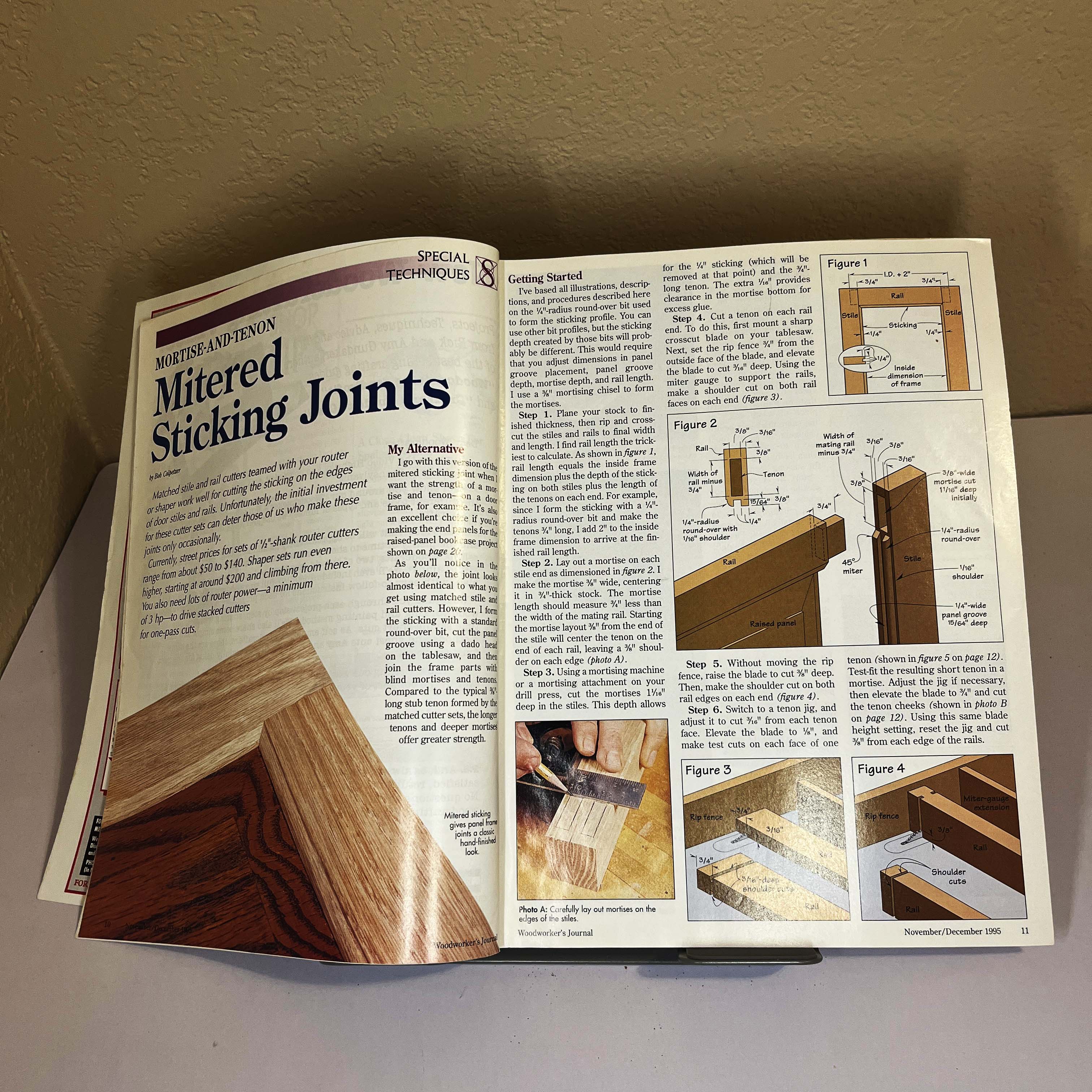 Woodworker's Journal 1995 Governor Winthrop Cabinet Plans — image 3
