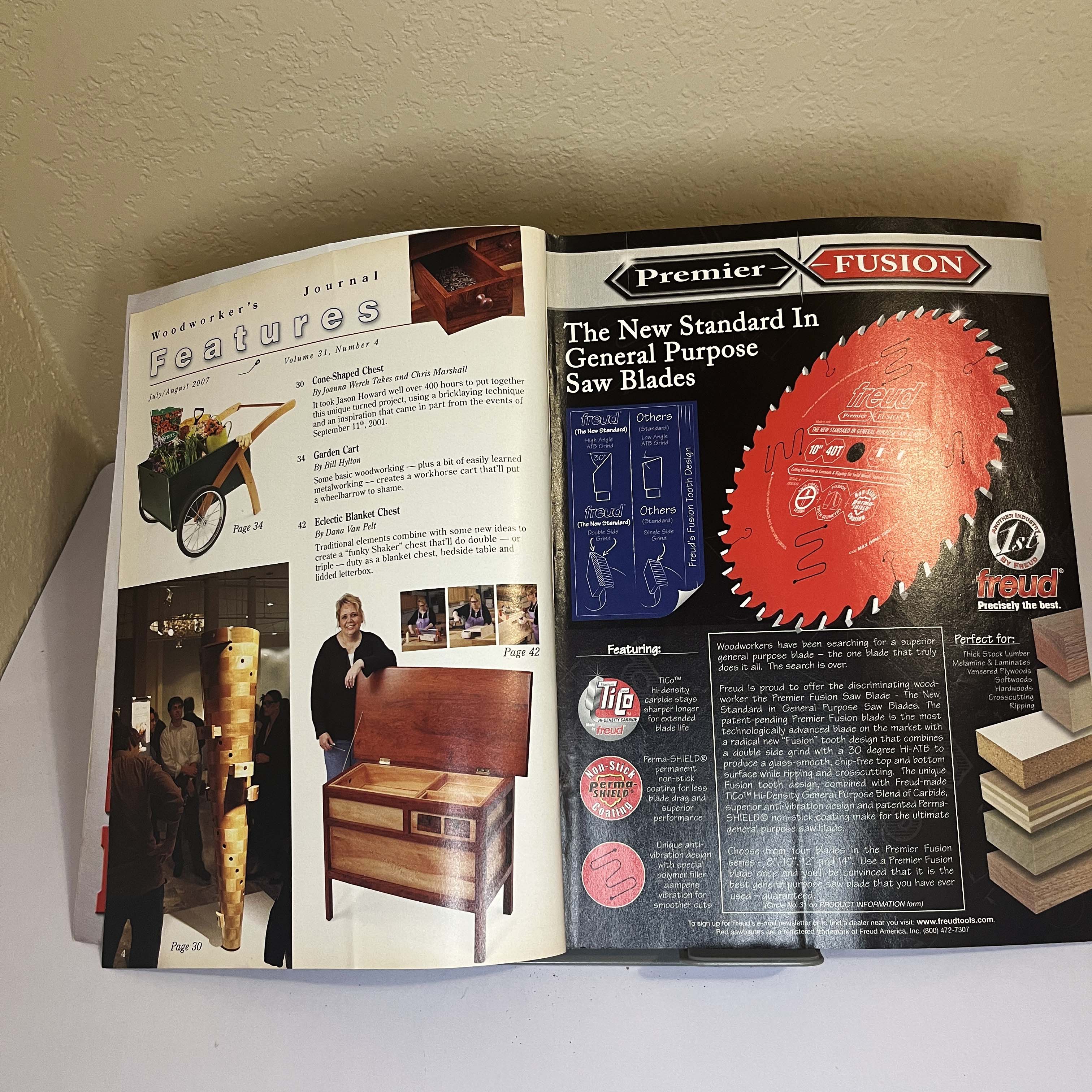 Woodworker's Journal Dovetailed Drawers Aug 2007 — image 2