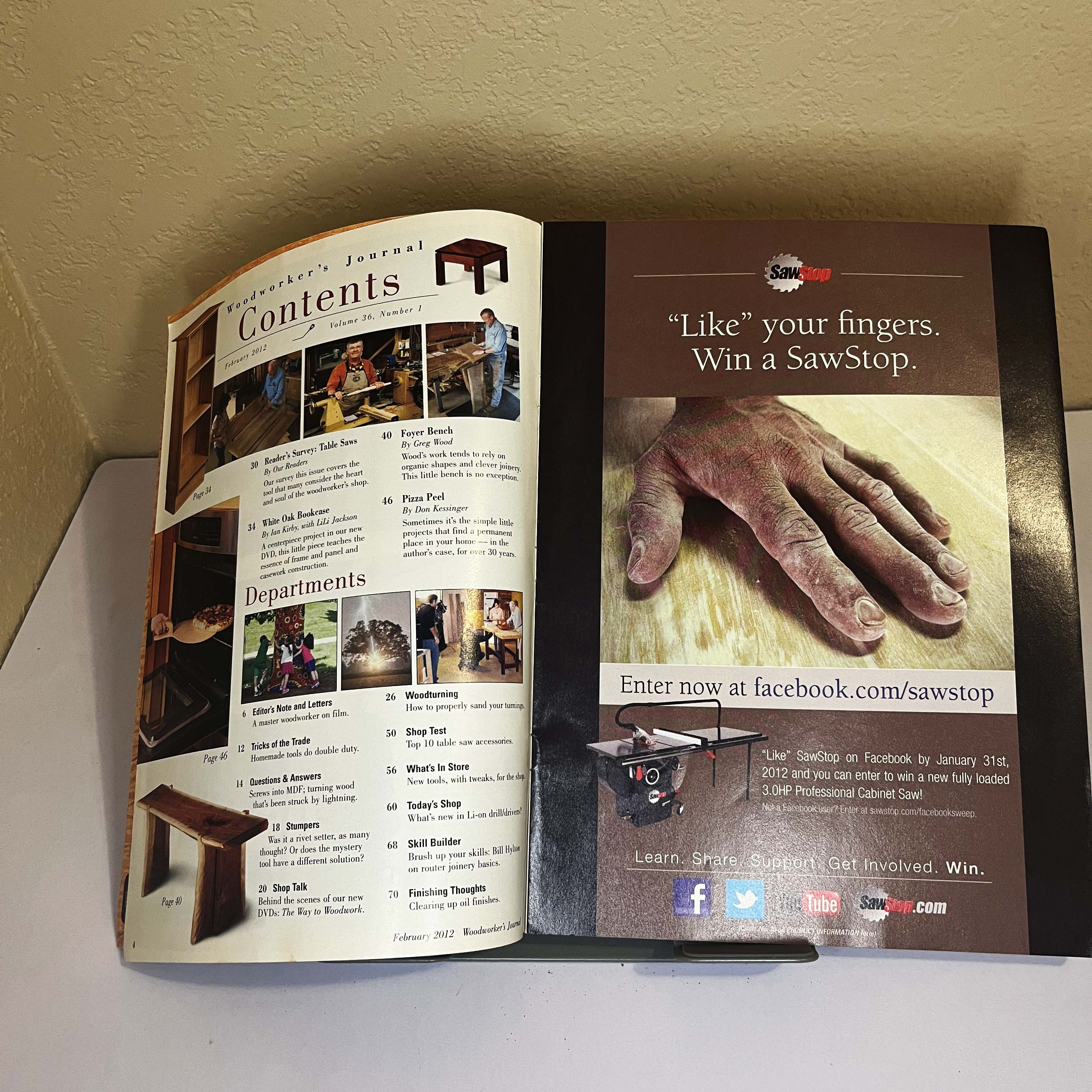 Woodworker's Journal Mag Walnut Bench Project Feb 2012 — image 2