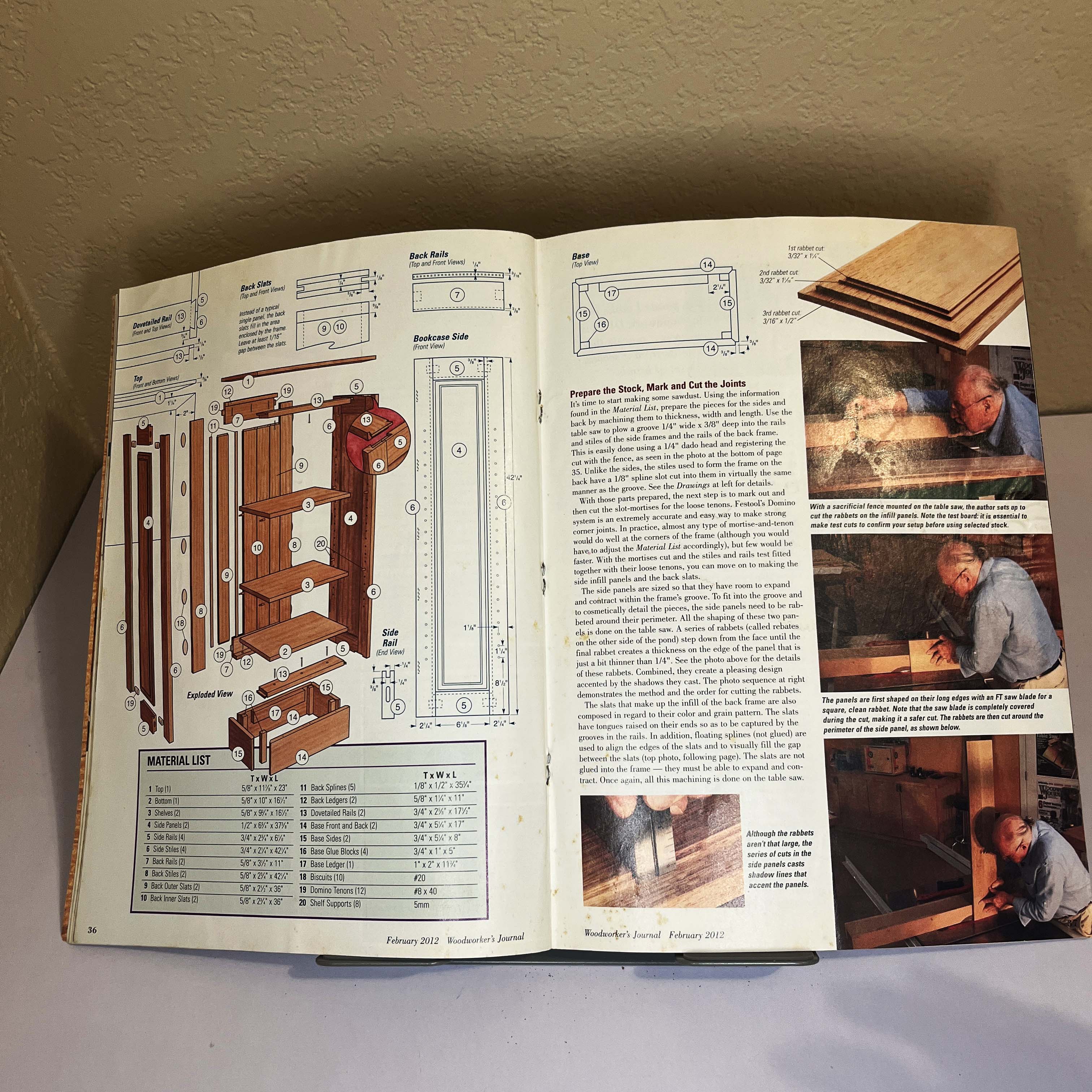 Woodworker's Journal Mag Walnut Bench Project Feb 2012 — image 3