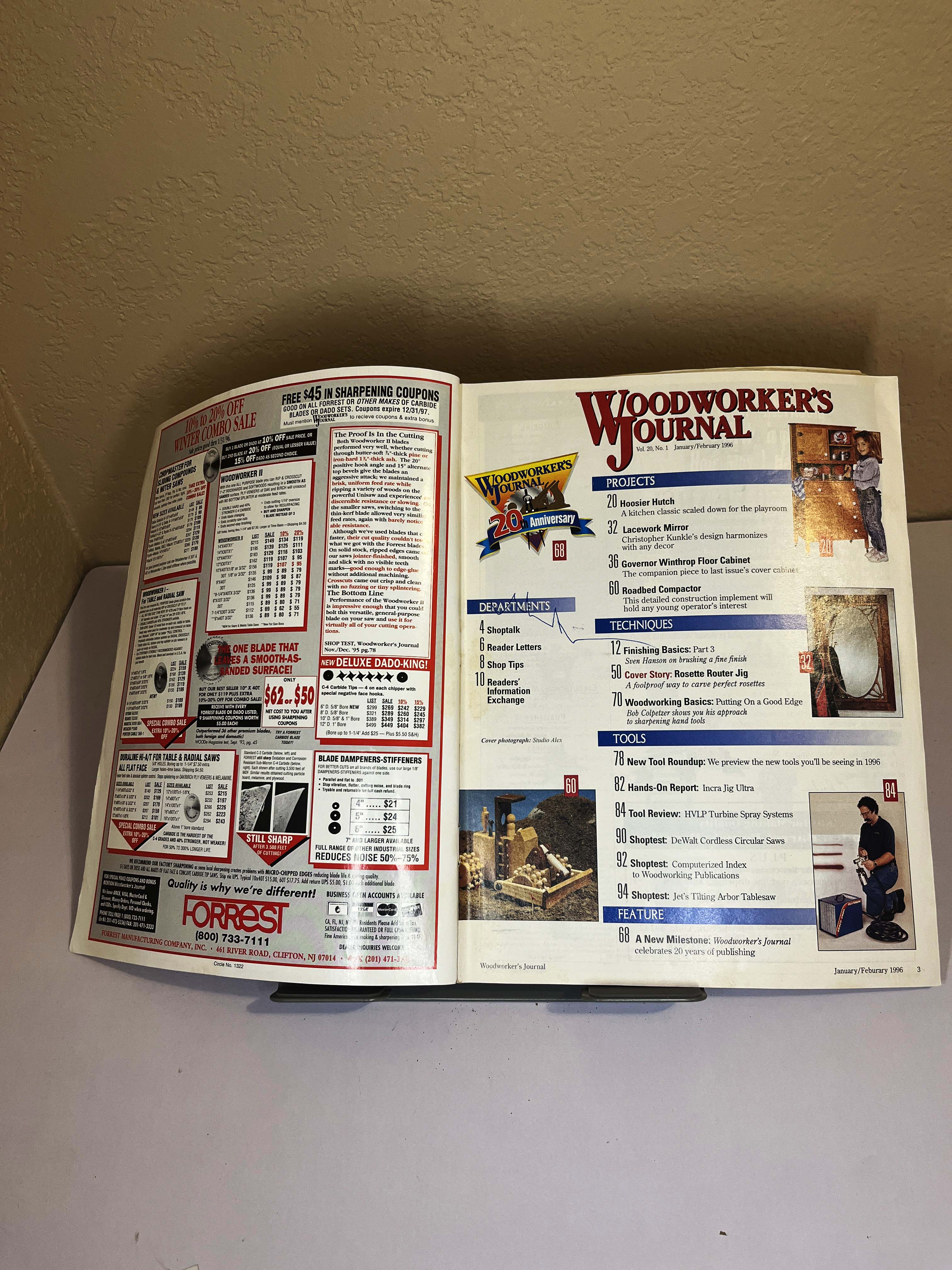 Woodworker's Journal Rosette Router Jig Jan/Feb 1996 — image 2