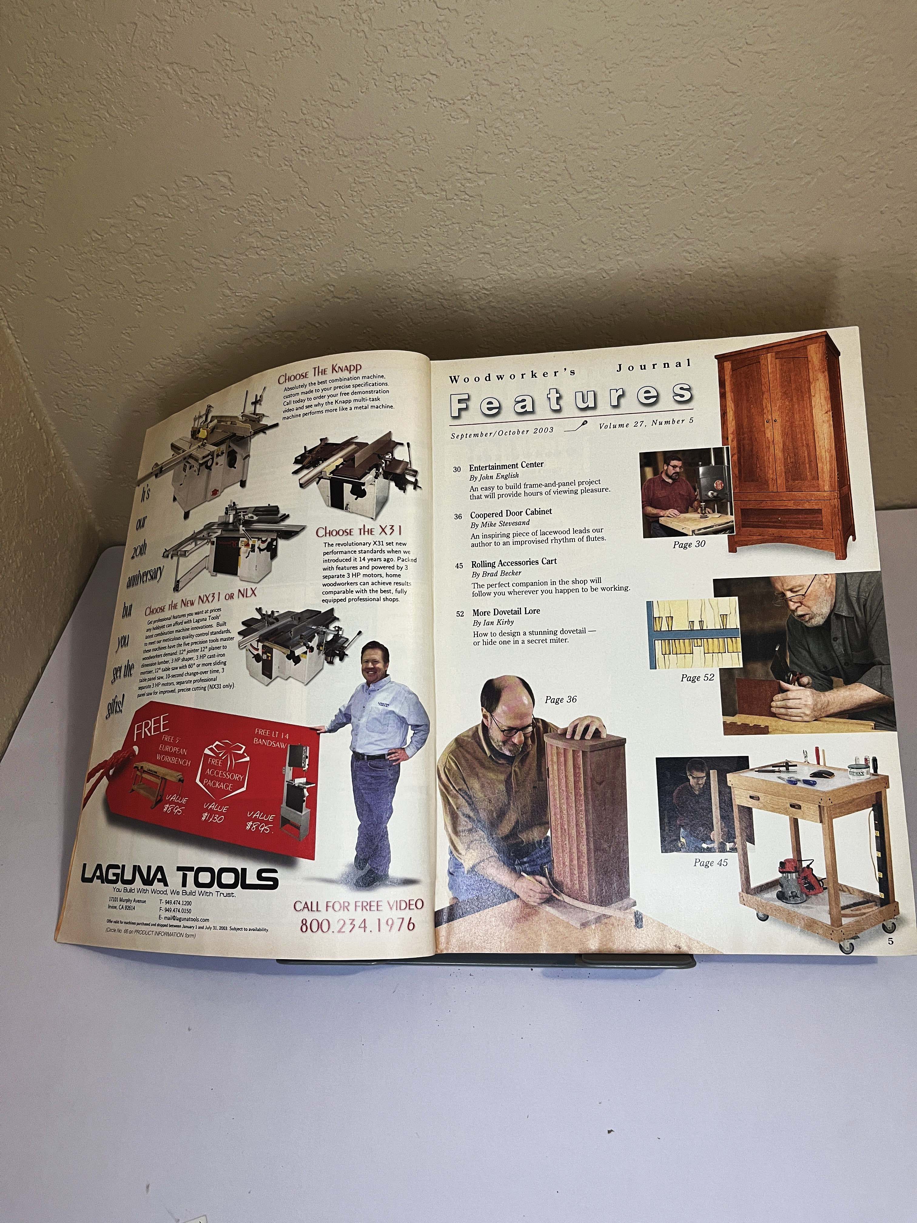 Woodworker's Journal Oct 2003 Cove Cutting Projects — image 2